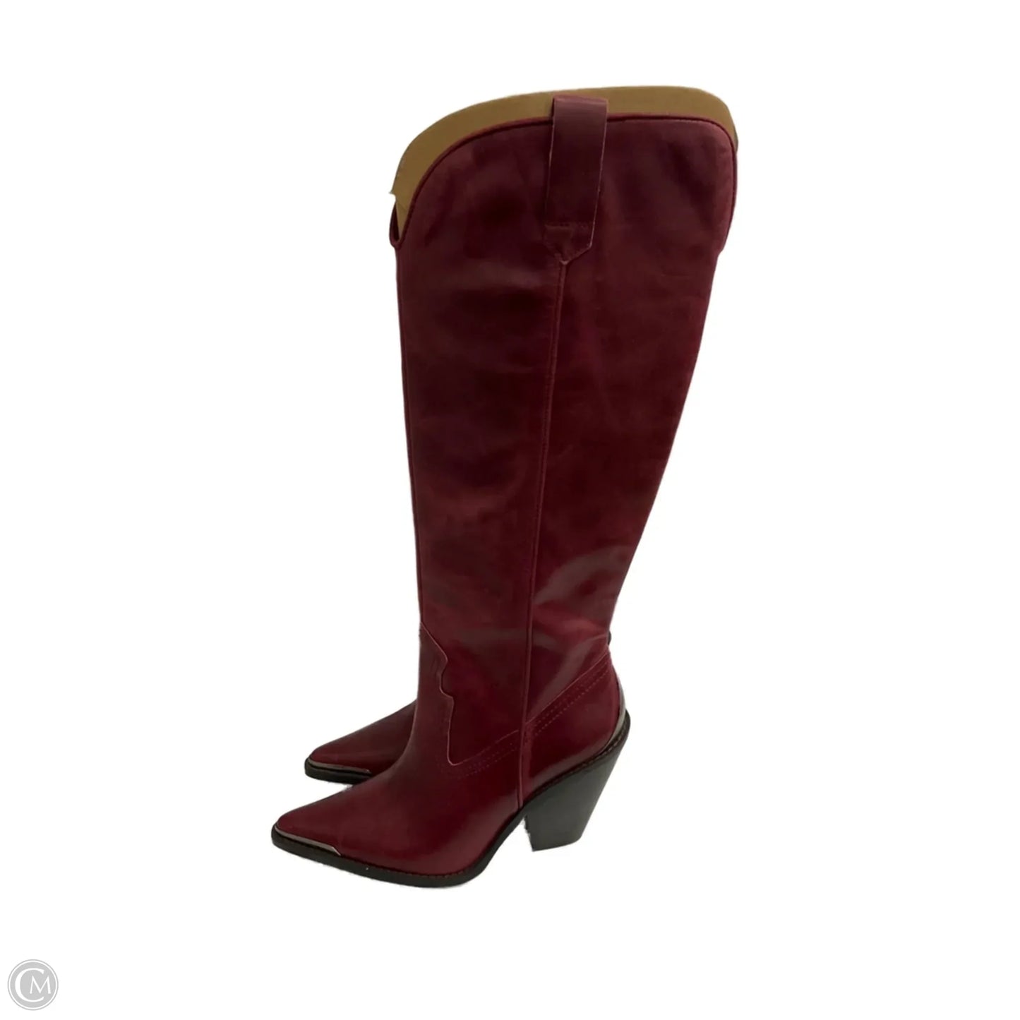 Boots Knee Heels By Gianni Bini In Red, Size: 7.5