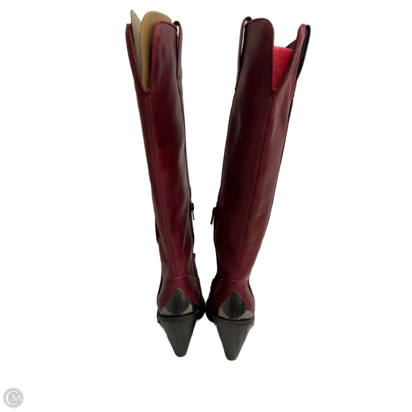 Boots Knee Heels By Gianni Bini In Red, Size: 7.5