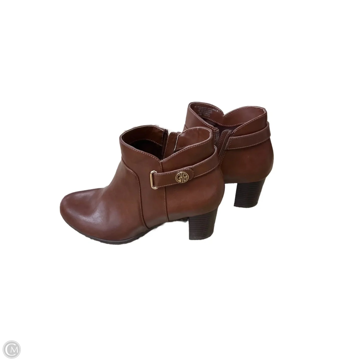 Boots Ankle Heels By Giani Bernini In Brown, Size: 8.5