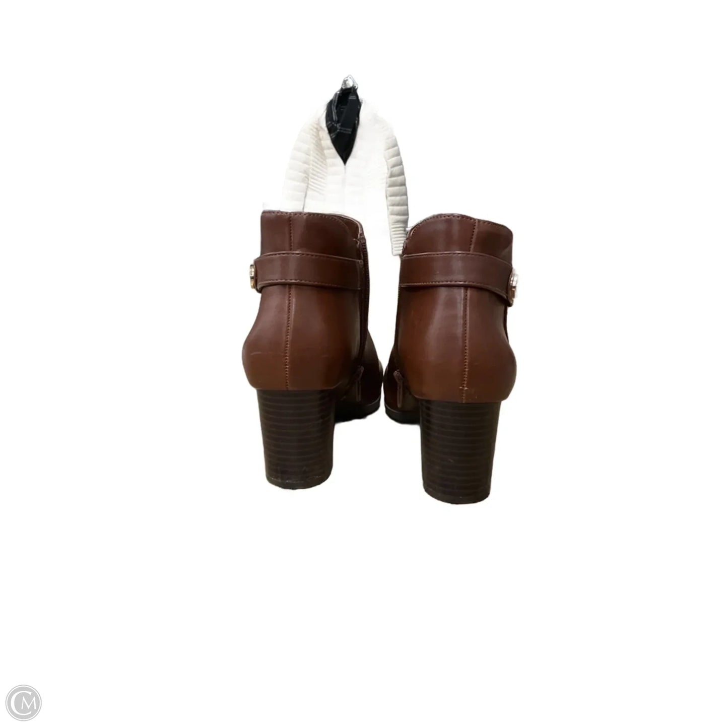 Boots Ankle Heels By Giani Bernini In Brown, Size: 8.5