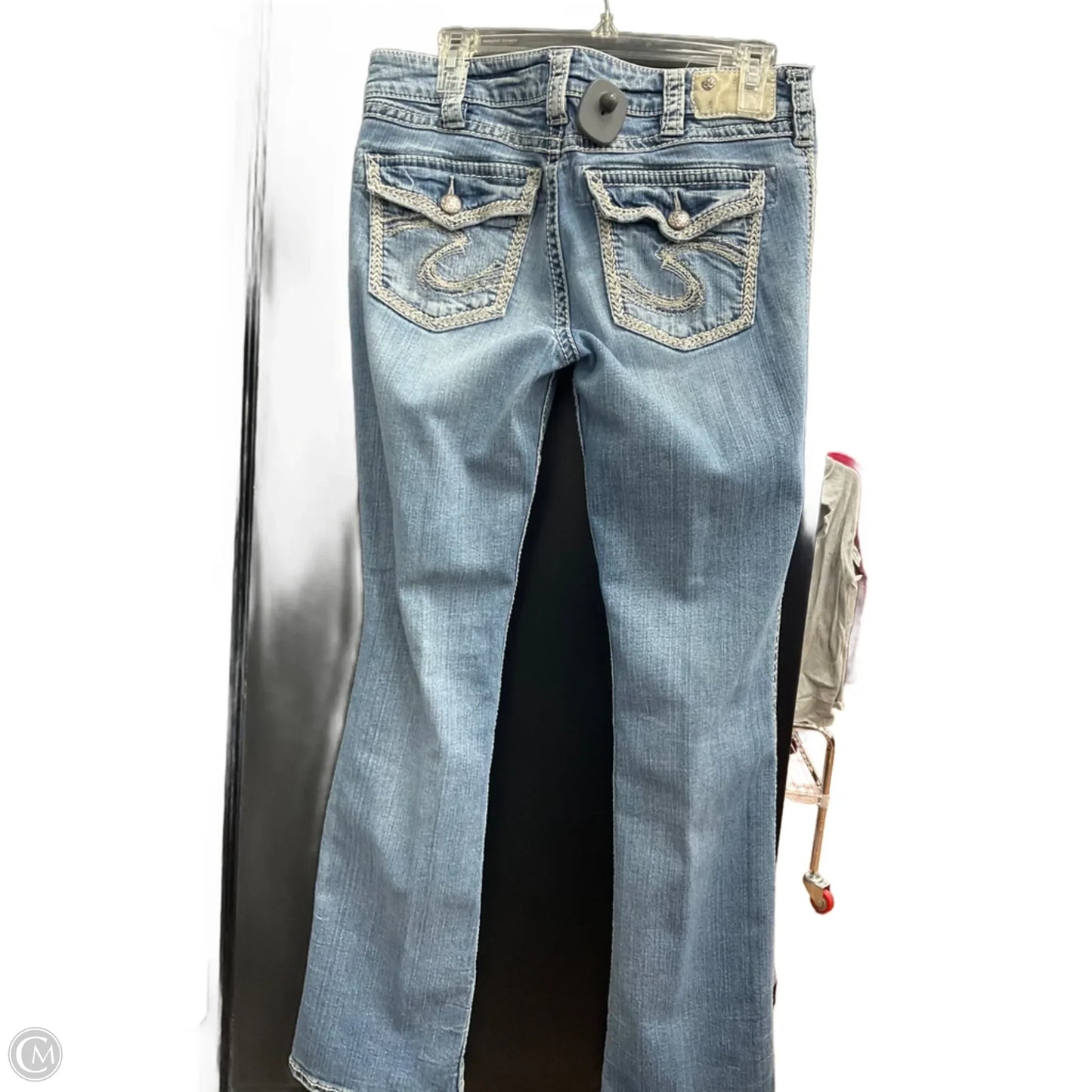 Jeans Boot Cut By Silver In Blue Denim, Size: 10