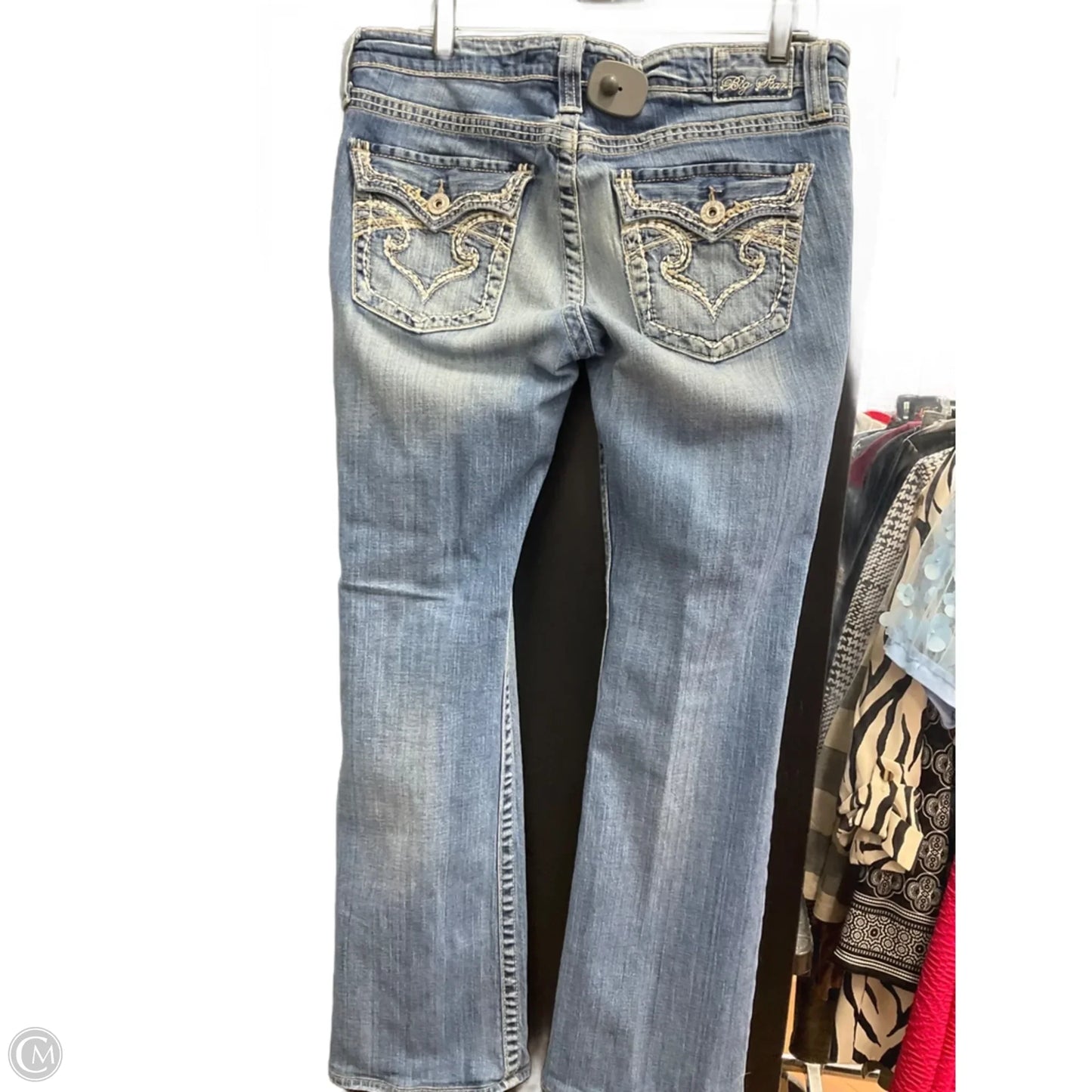 Jeans Boot Cut By Big Star In Blue Denim, Size: 14