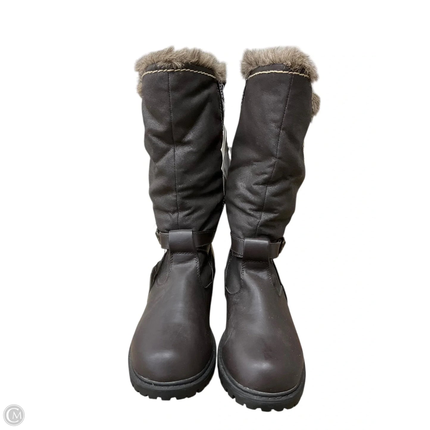 Boots Rain By Totes In Brown, Size: 8