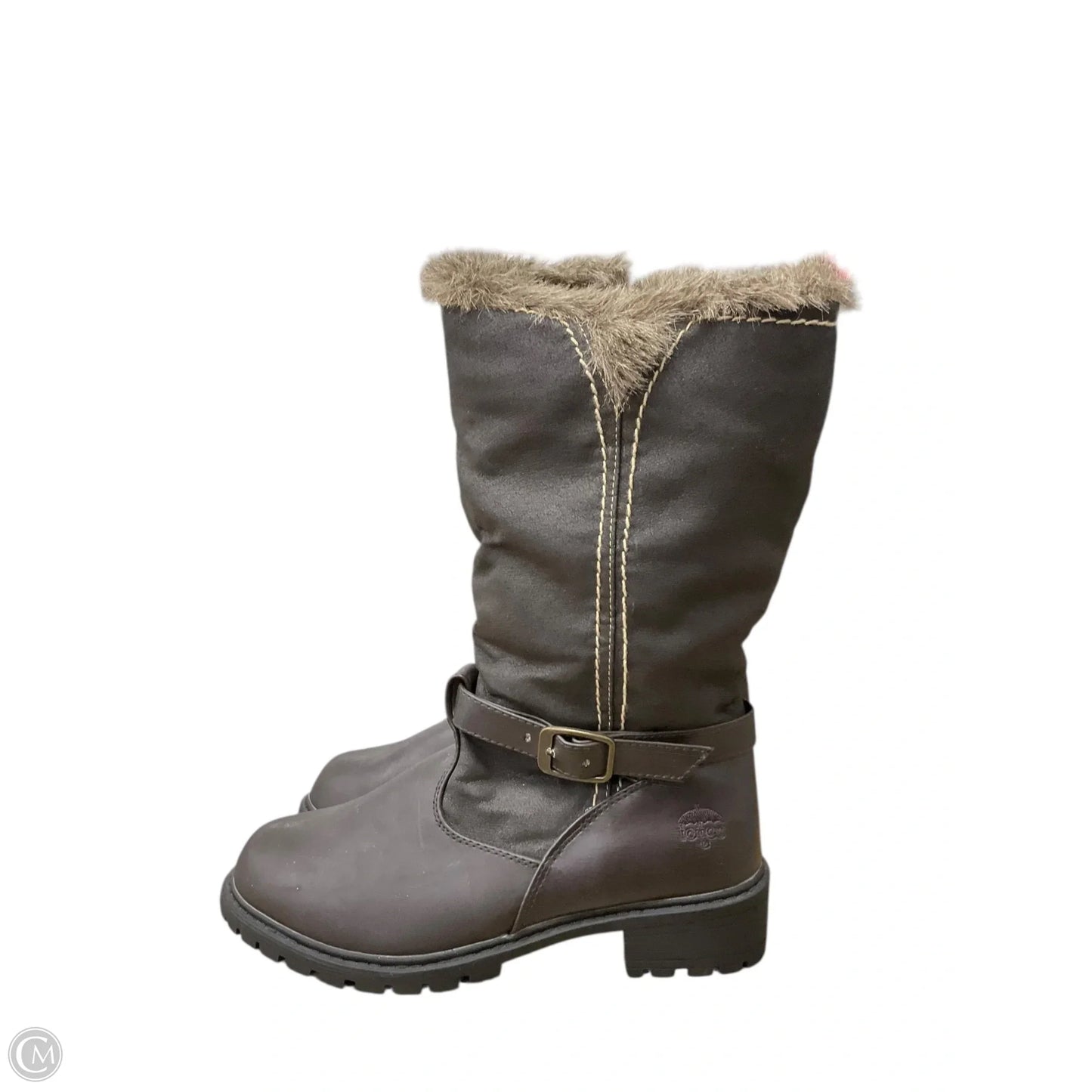Boots Rain By Totes In Brown, Size: 8
