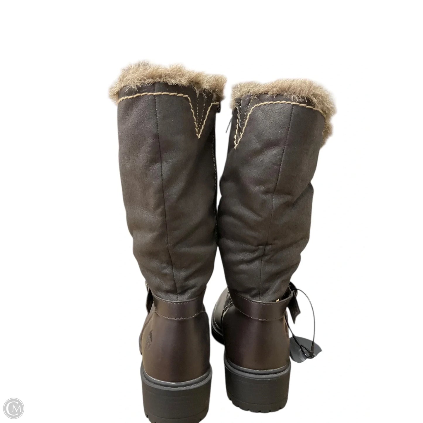 Boots Rain By Totes In Brown, Size: 8