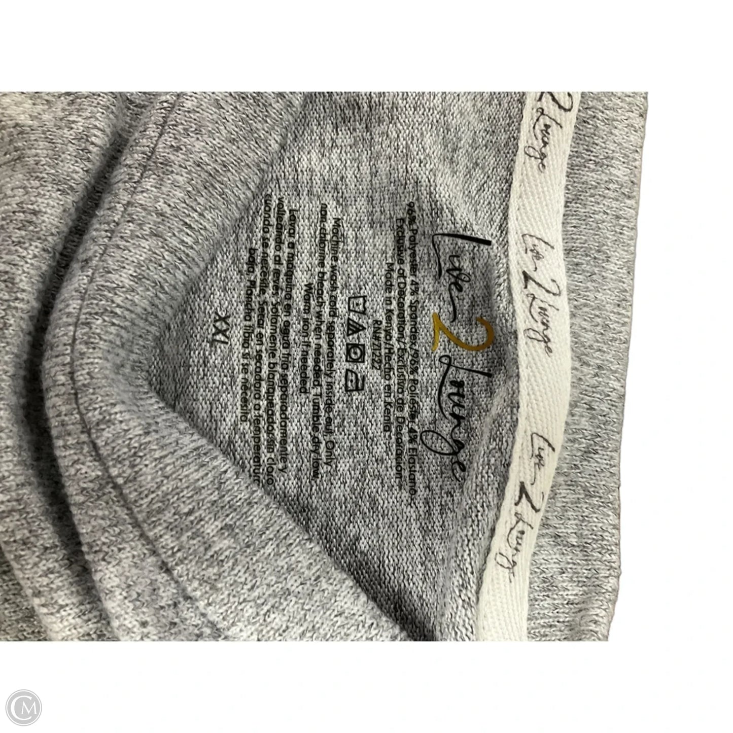 Top Short Sleeve Basic By Cmf In Grey, Size: Xxl