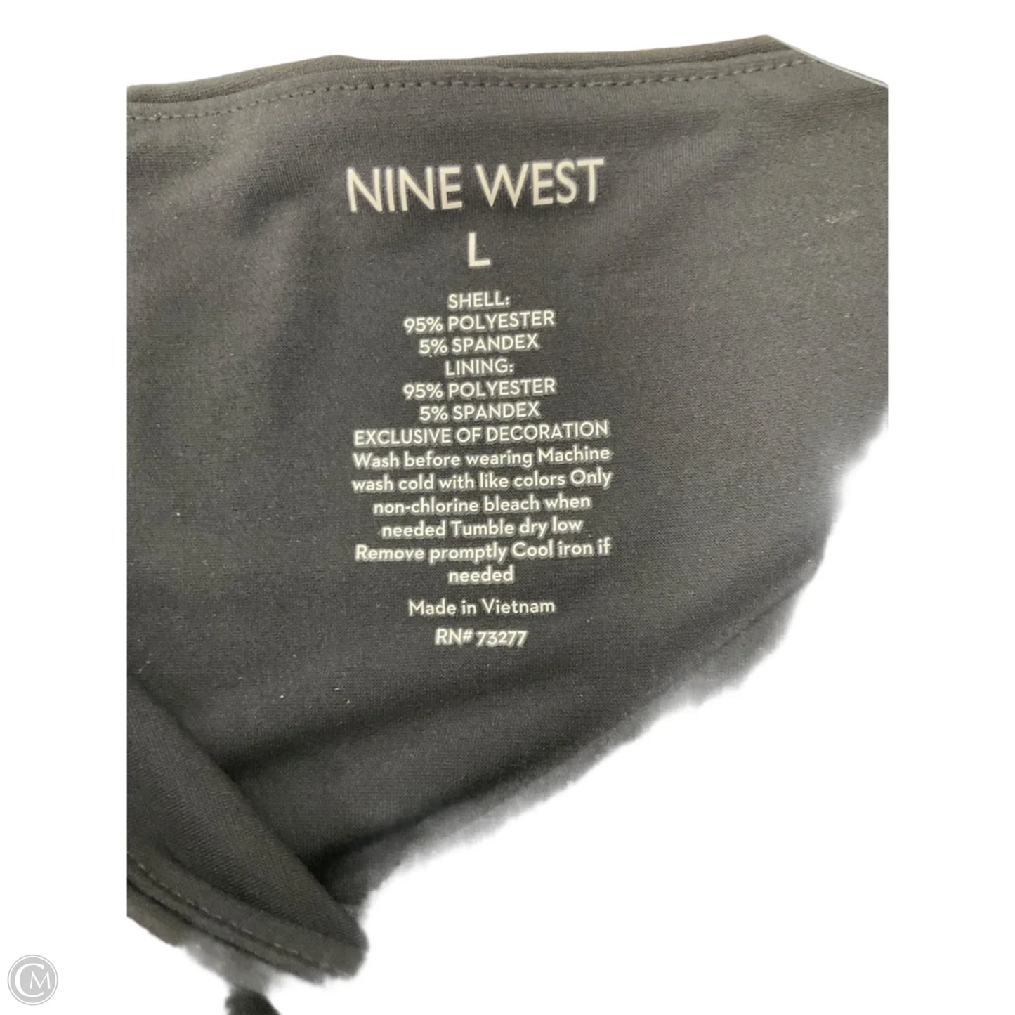 Top Sleeveless By Nine West In Black, Size: L