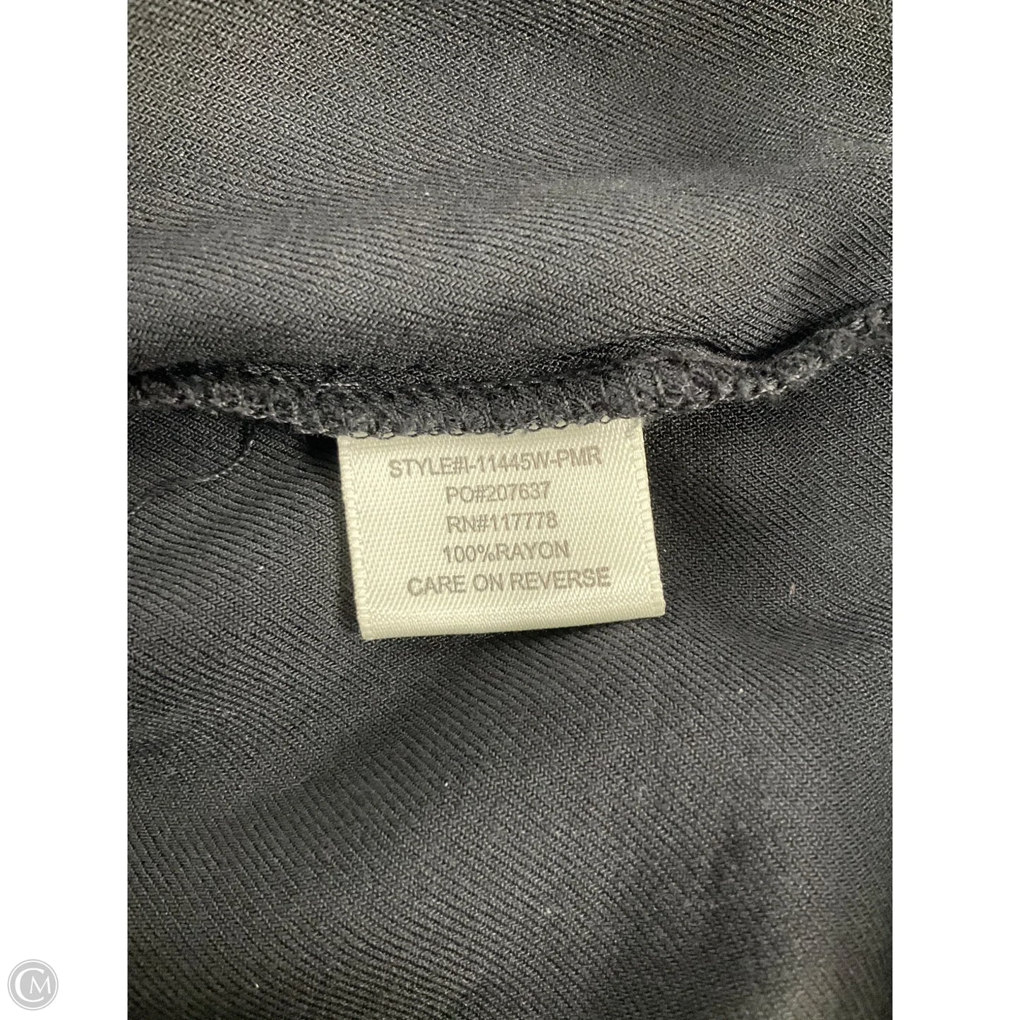 Top Short Sleeve By Clothes Mentor In Black, Size: S