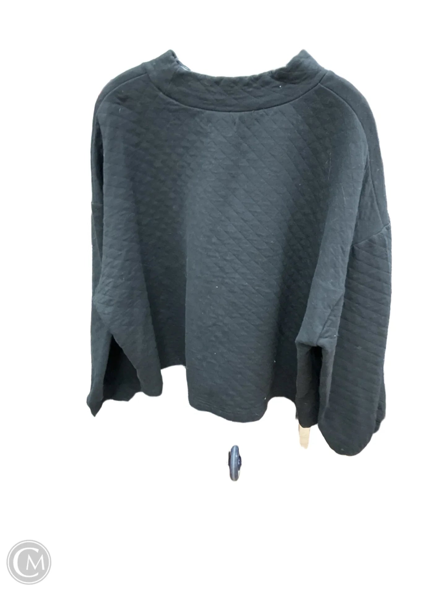 Top Long Sleeve By Falls Creek In Black, Size: 3x