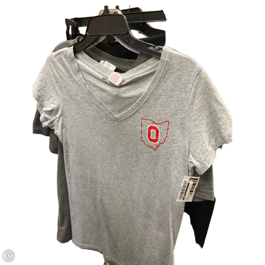 Top Short Sleeve By Cmc In Grey, Size: Xl