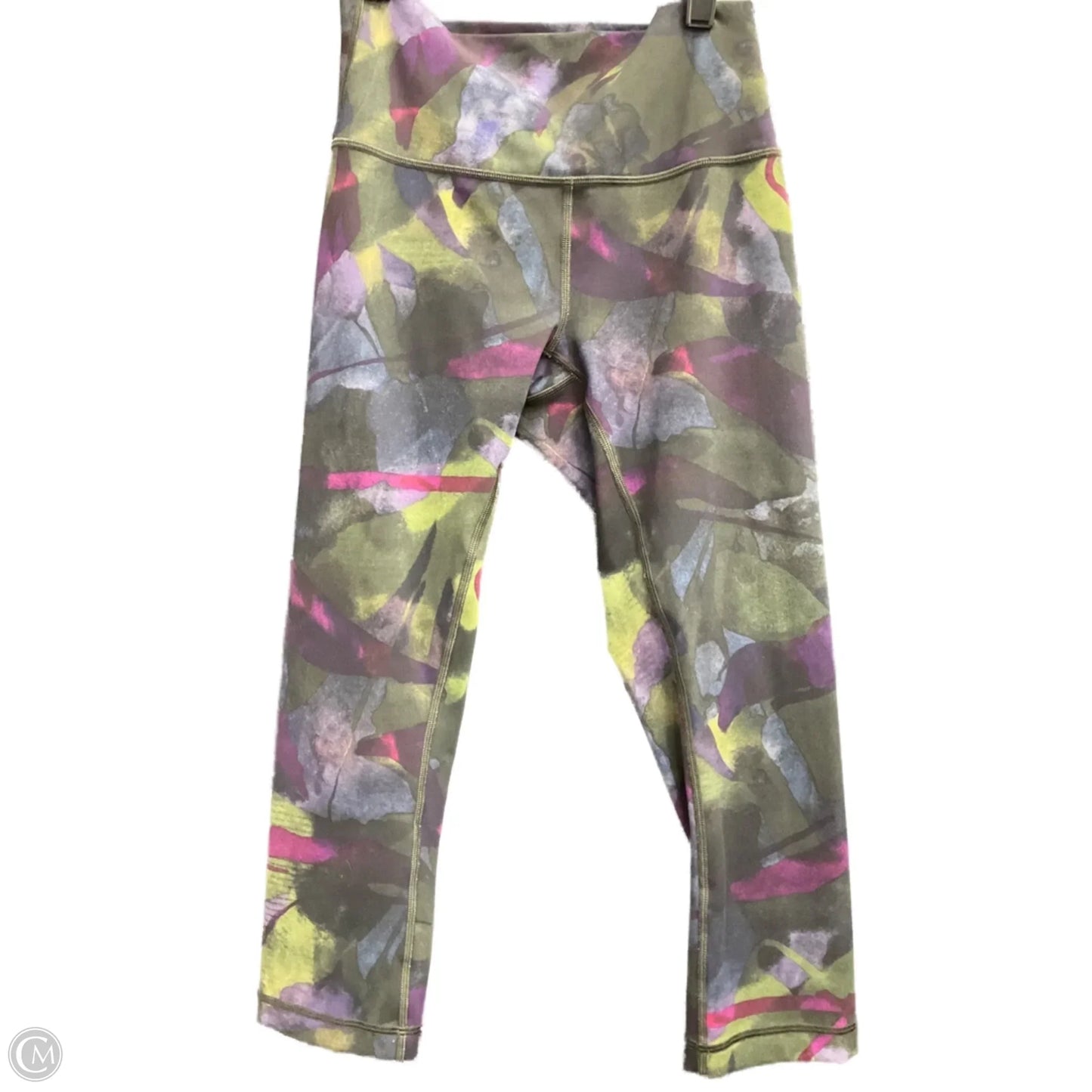 Athletic Capris By Lululemon In Multi-colored, Size: 6