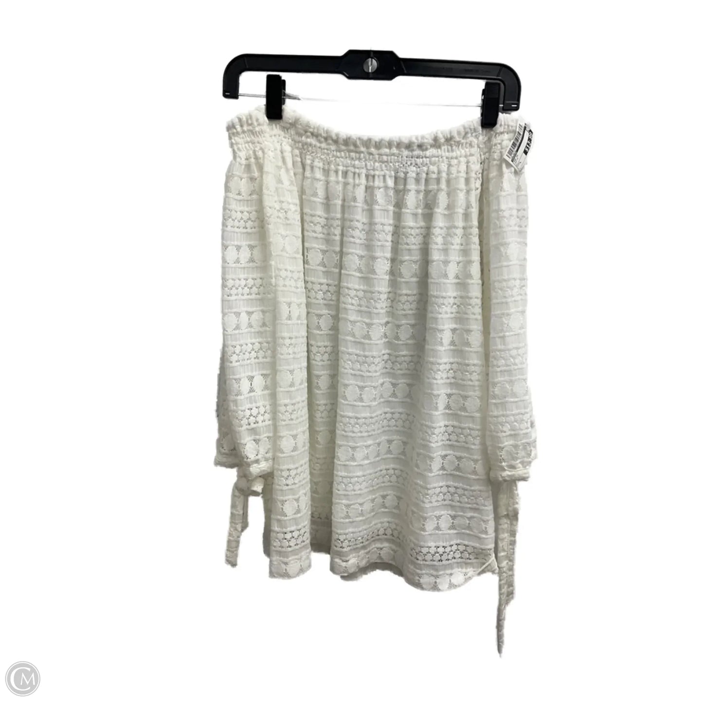 Top Short Sleeve By Chicos In White, Size: L