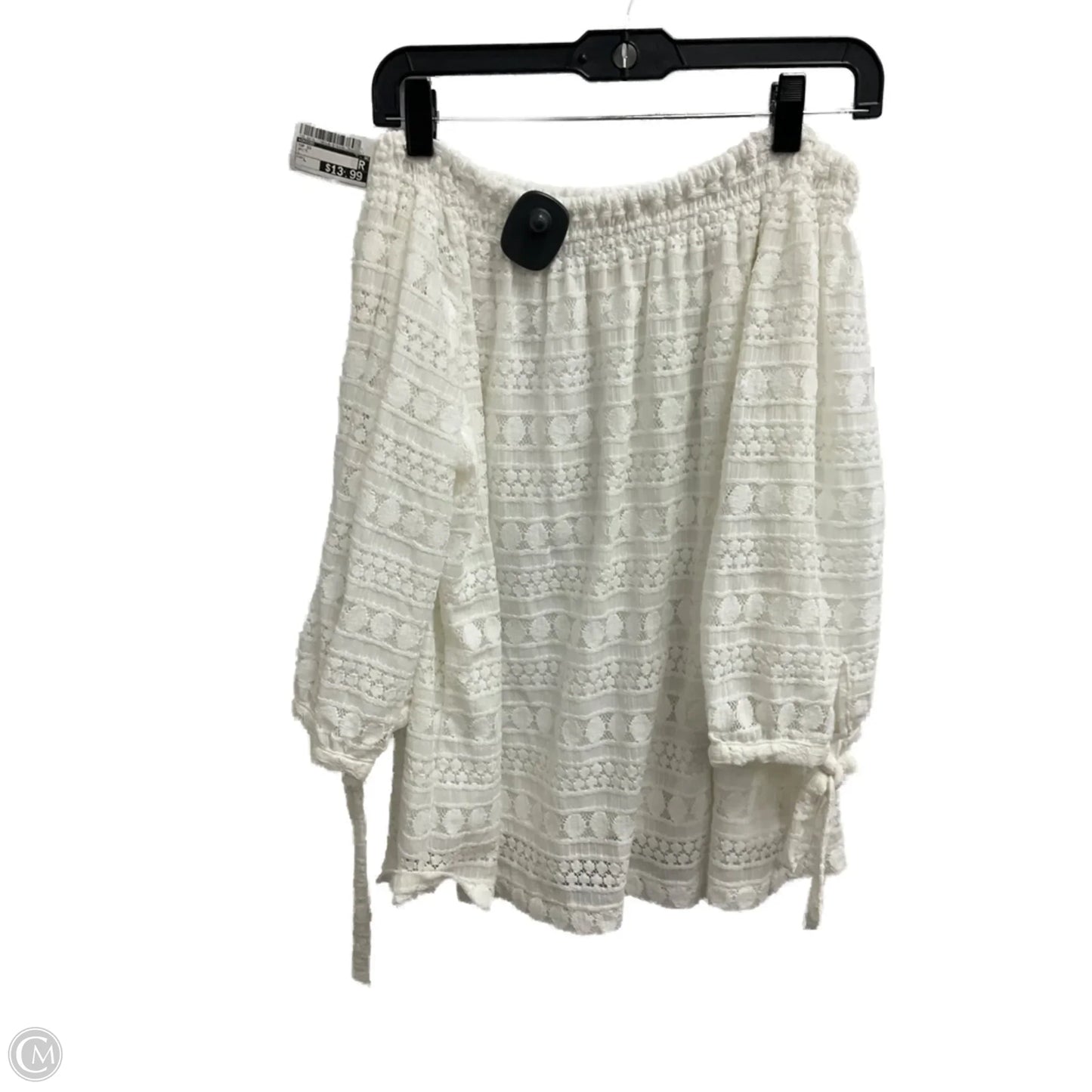 Top Short Sleeve By Chicos In White, Size: L