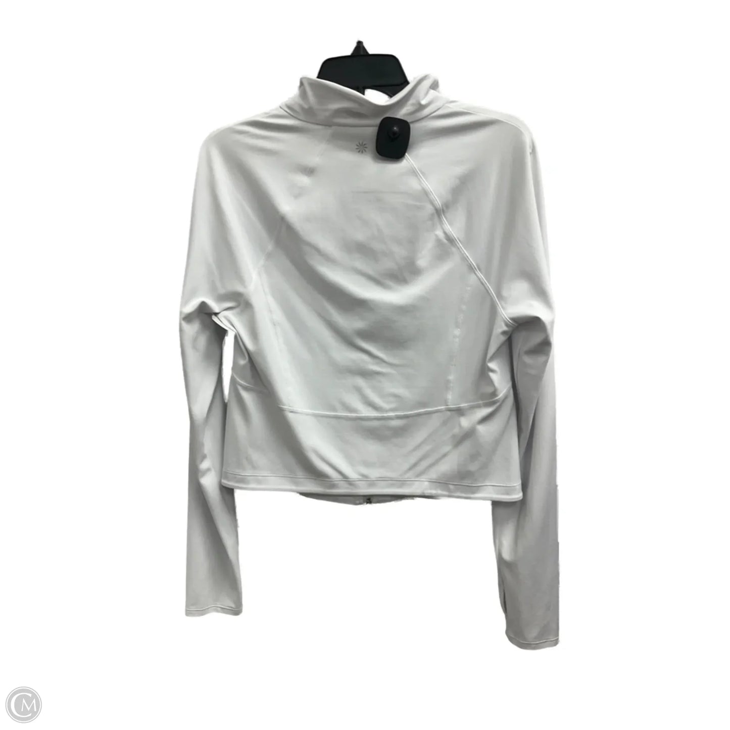 Athletic Jacket By Athleta In White, Size: L