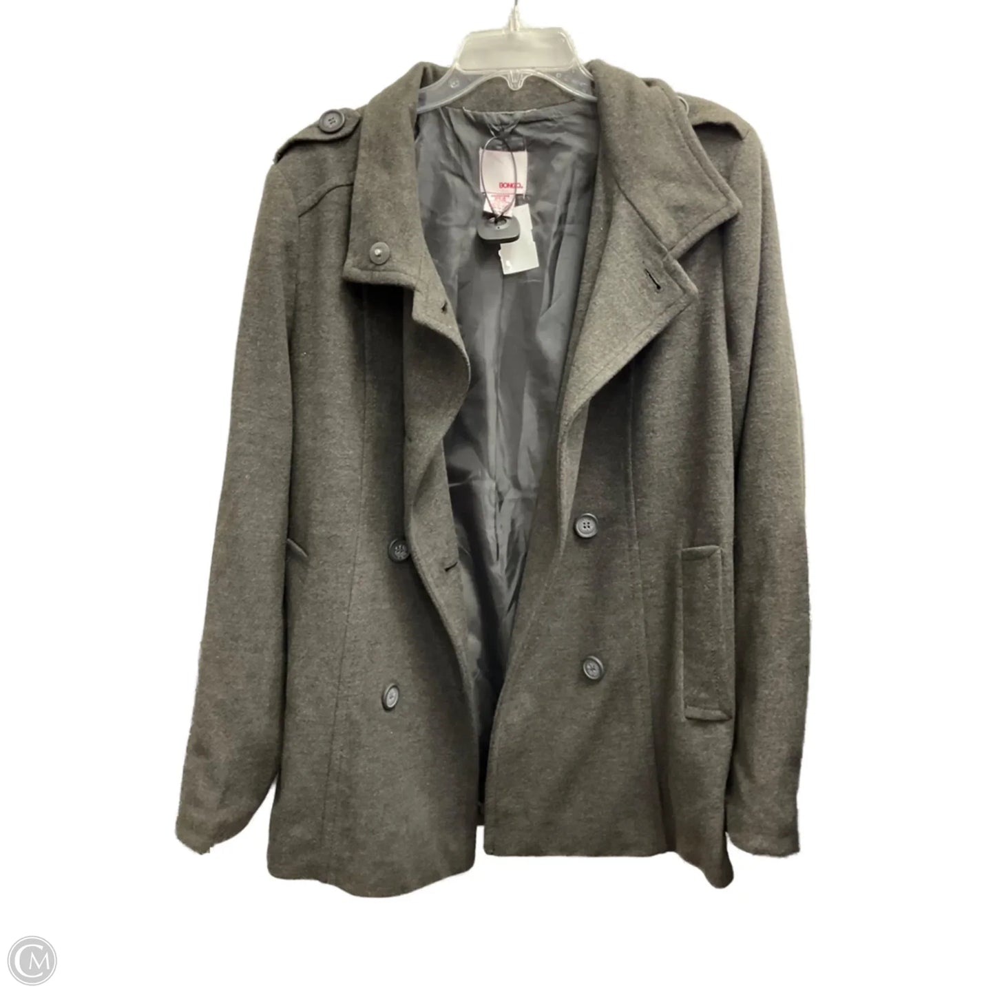 Coat Peacoat By Bongo In Grey, Size: L