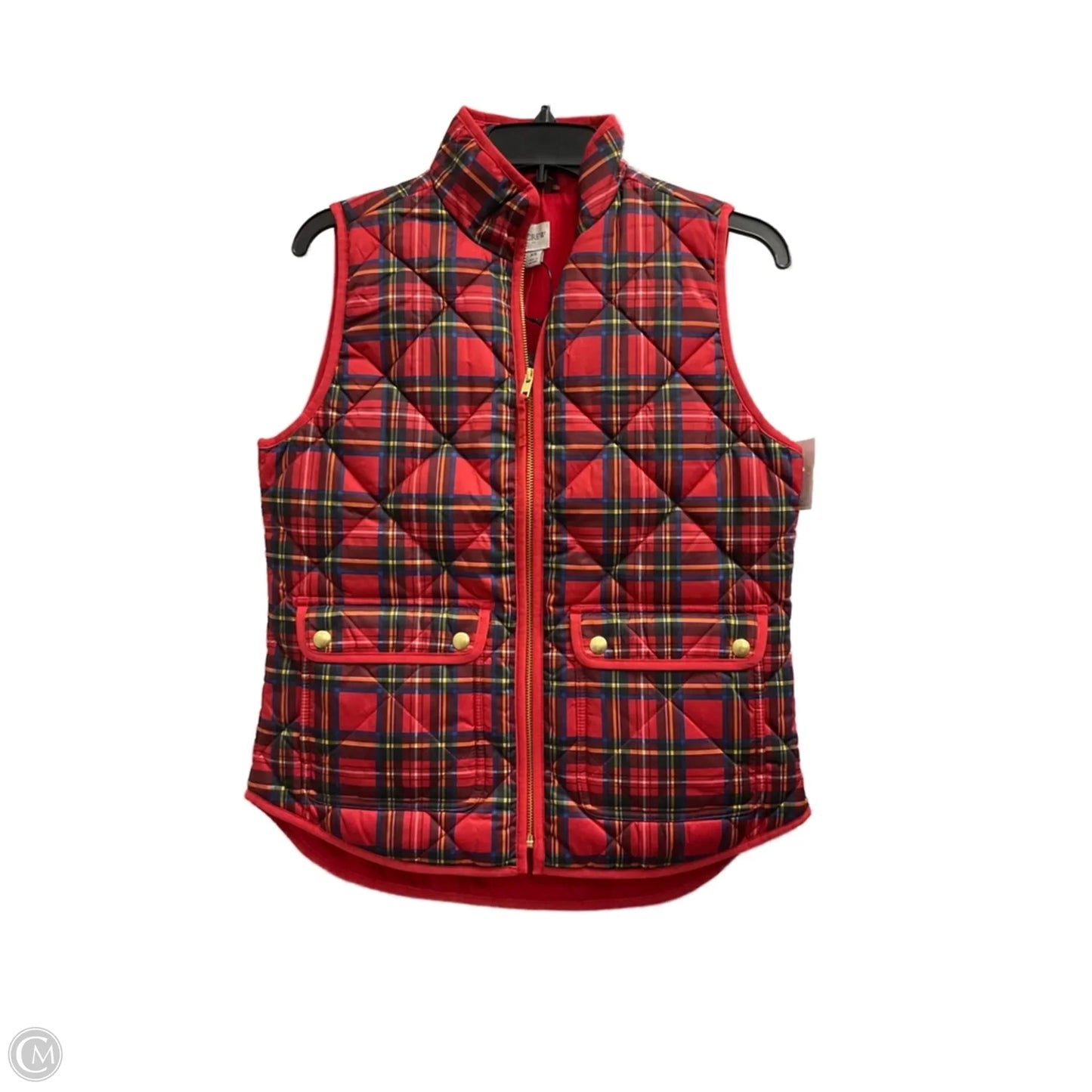 Vest Puffer & Quilted By J. Crew In Red, Size: Xs