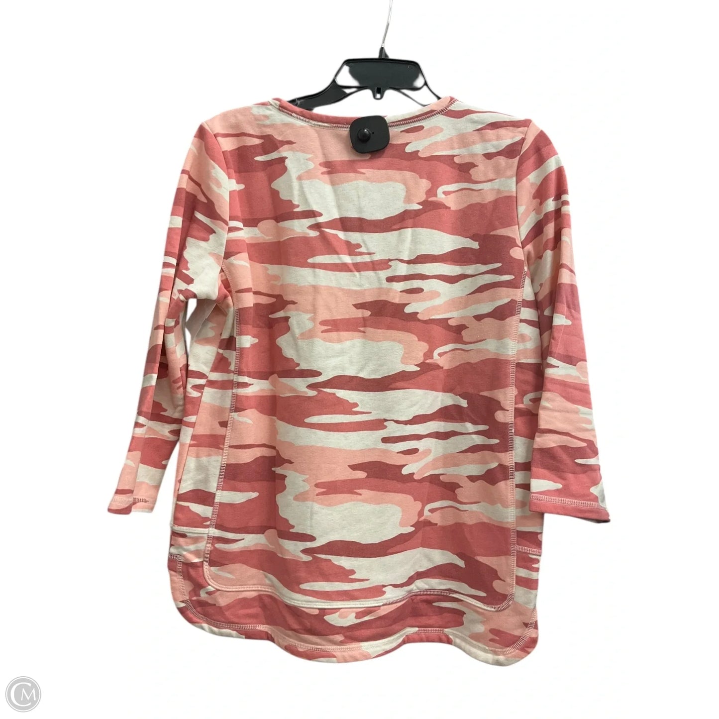 Top 3/4 Sleeve By Talbots In Camouflage Print, Size: S