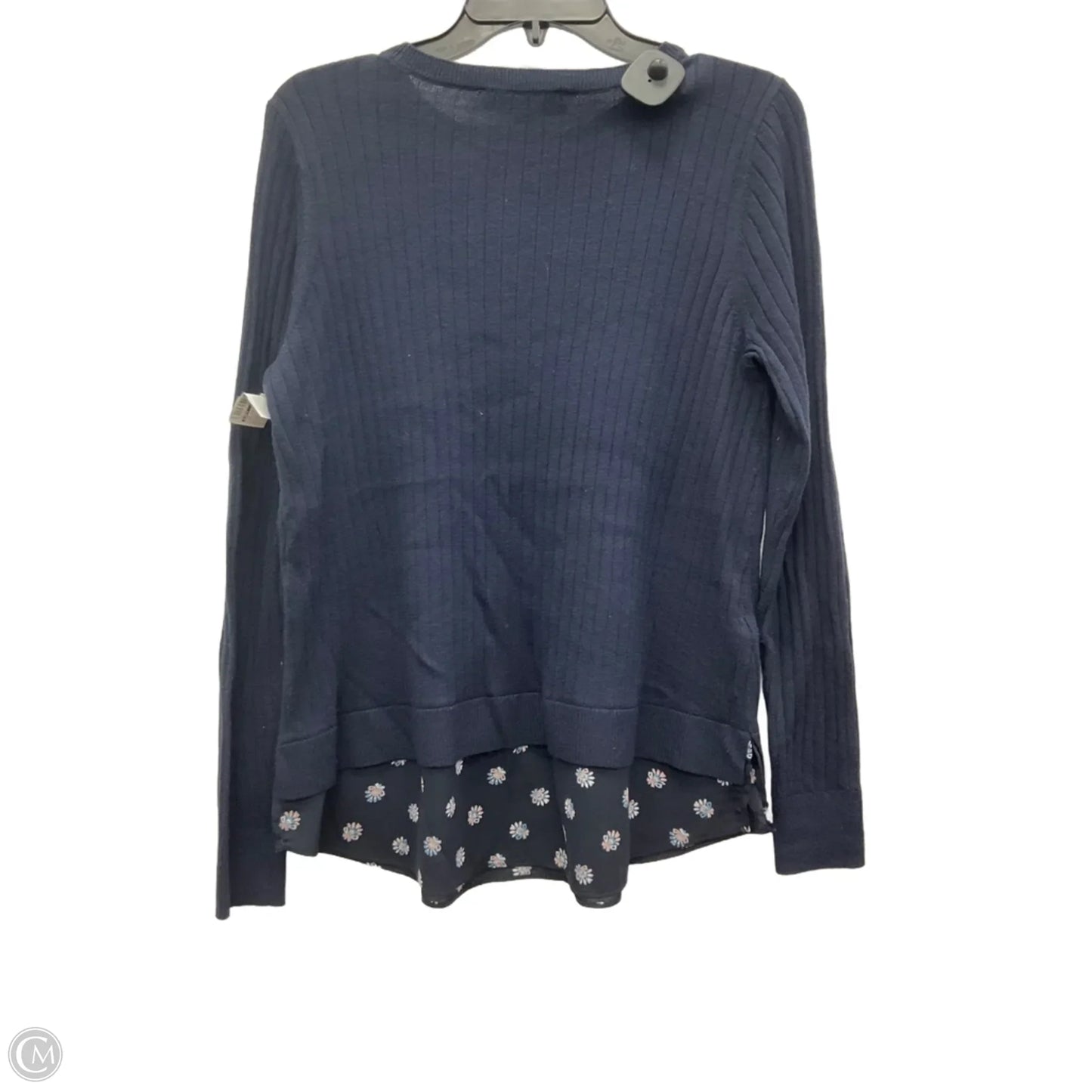 Top Long Sleeve By Loft In Navy, Size: L