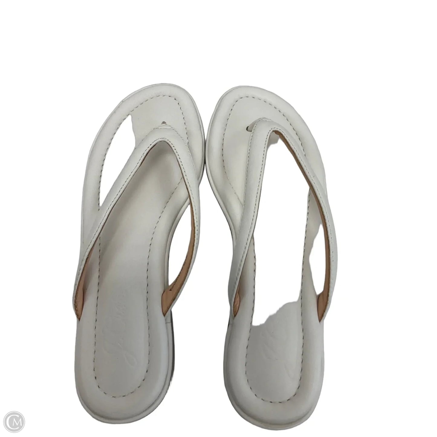 Sandals Flip Flops By J. Crew In White, Size: 9.5