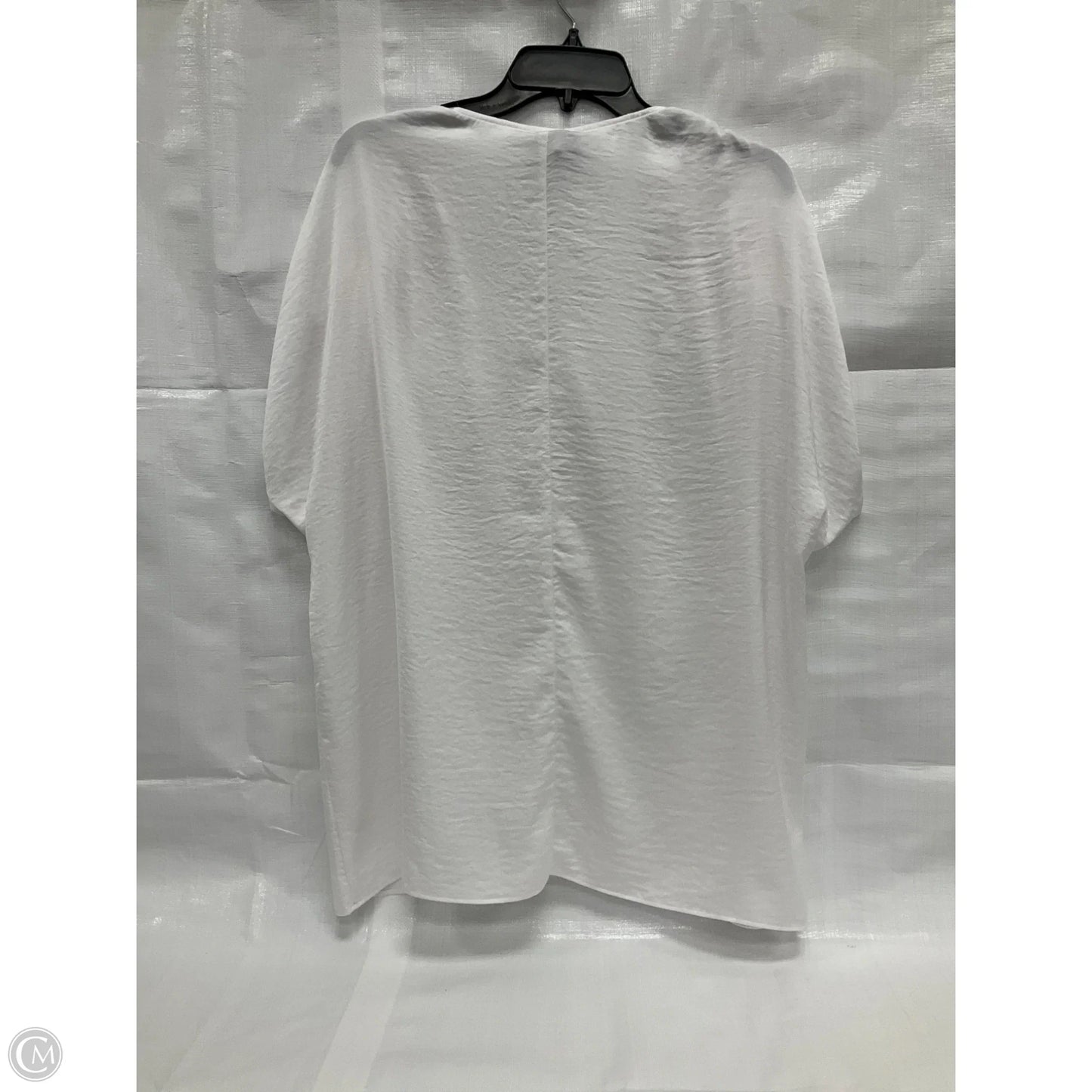 Top Short Sleeve By Cabi In White, Size: M