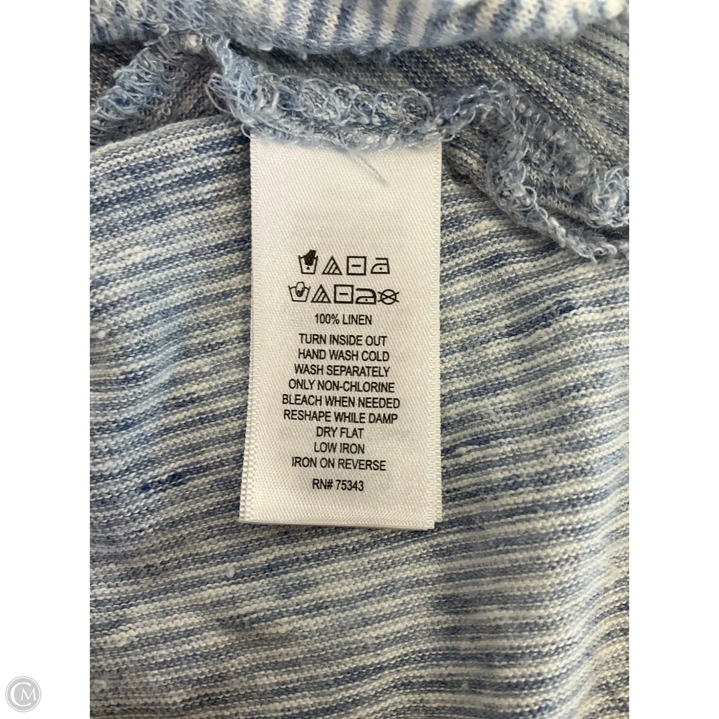 Top Sleeveless By Sigrid Olsen In Blue, Size: Xl