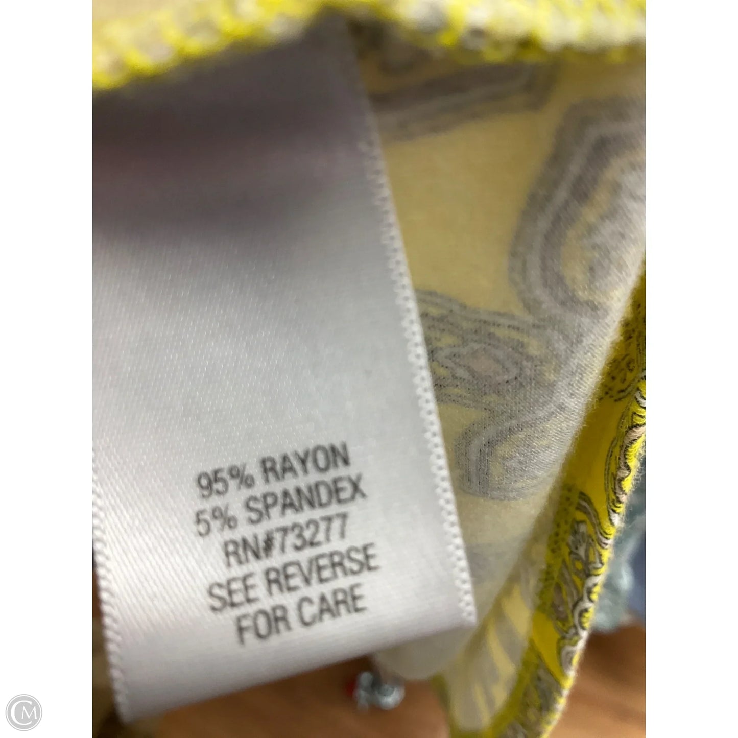 Top Sleeveless By Dana Buchman In Yellow, Size: S