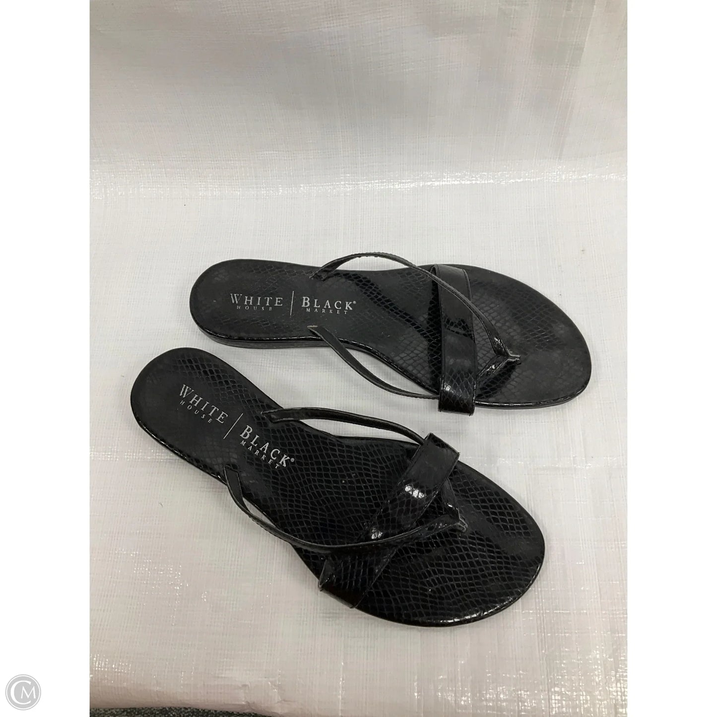 Sandals Flats By White House Black Market In Black, Size: 8