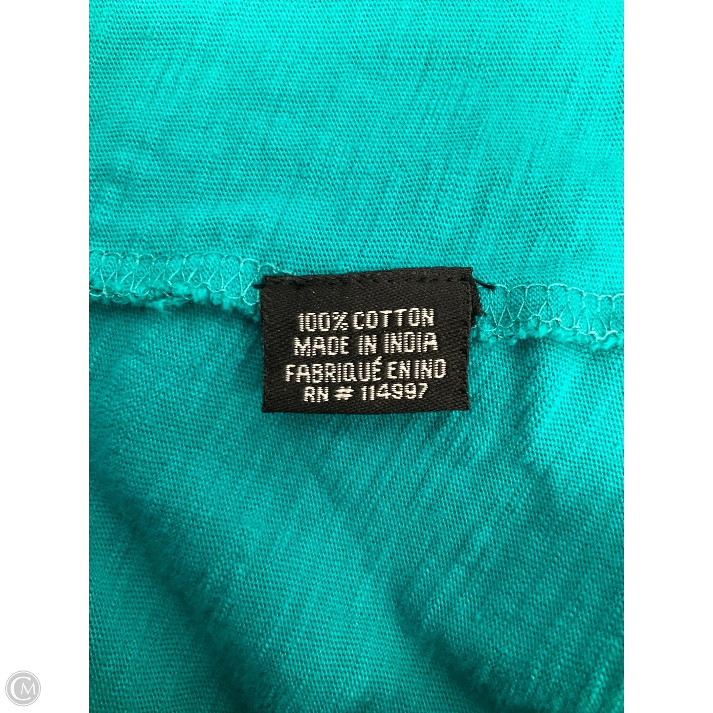 Top Sleeveless By Tolani In Teal, Size: Xl