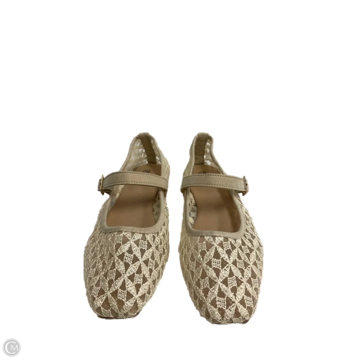 Shoes Flats By Clothes Mentor In Cream, Size: 6