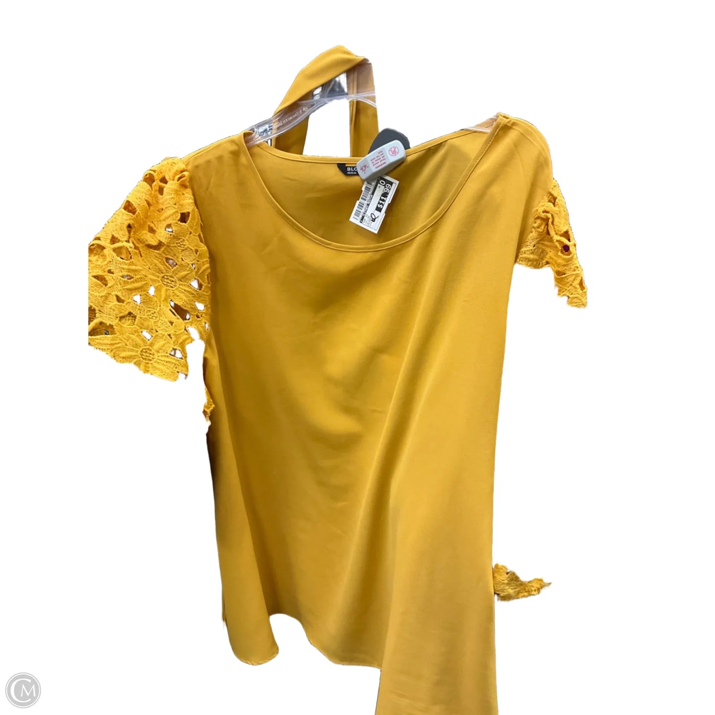 Top Short Sleeve By Clothes Mentor In Yellow, Size: 3x