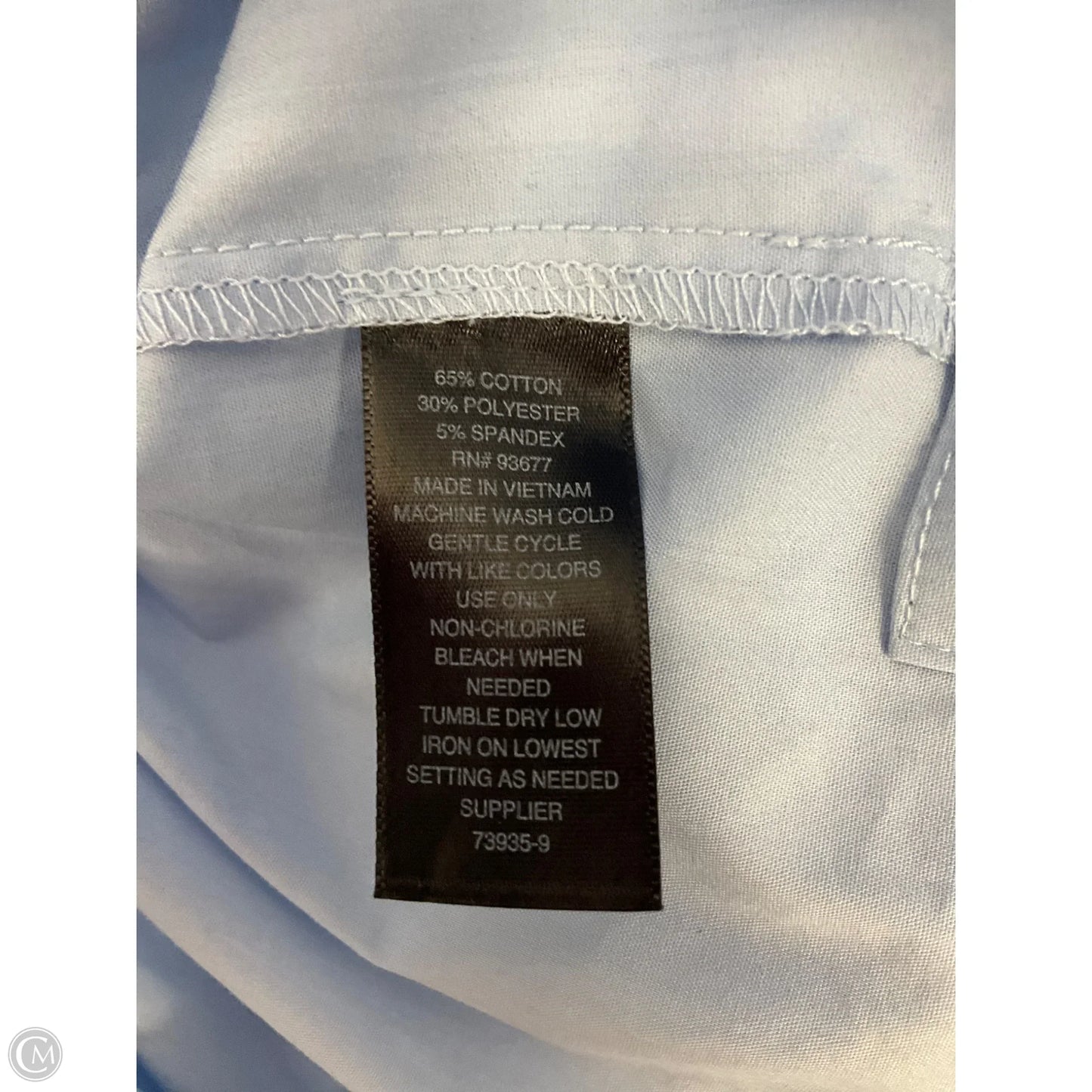 Top Long Sleeve By Worthington In Blue & Brown, Size: Xl