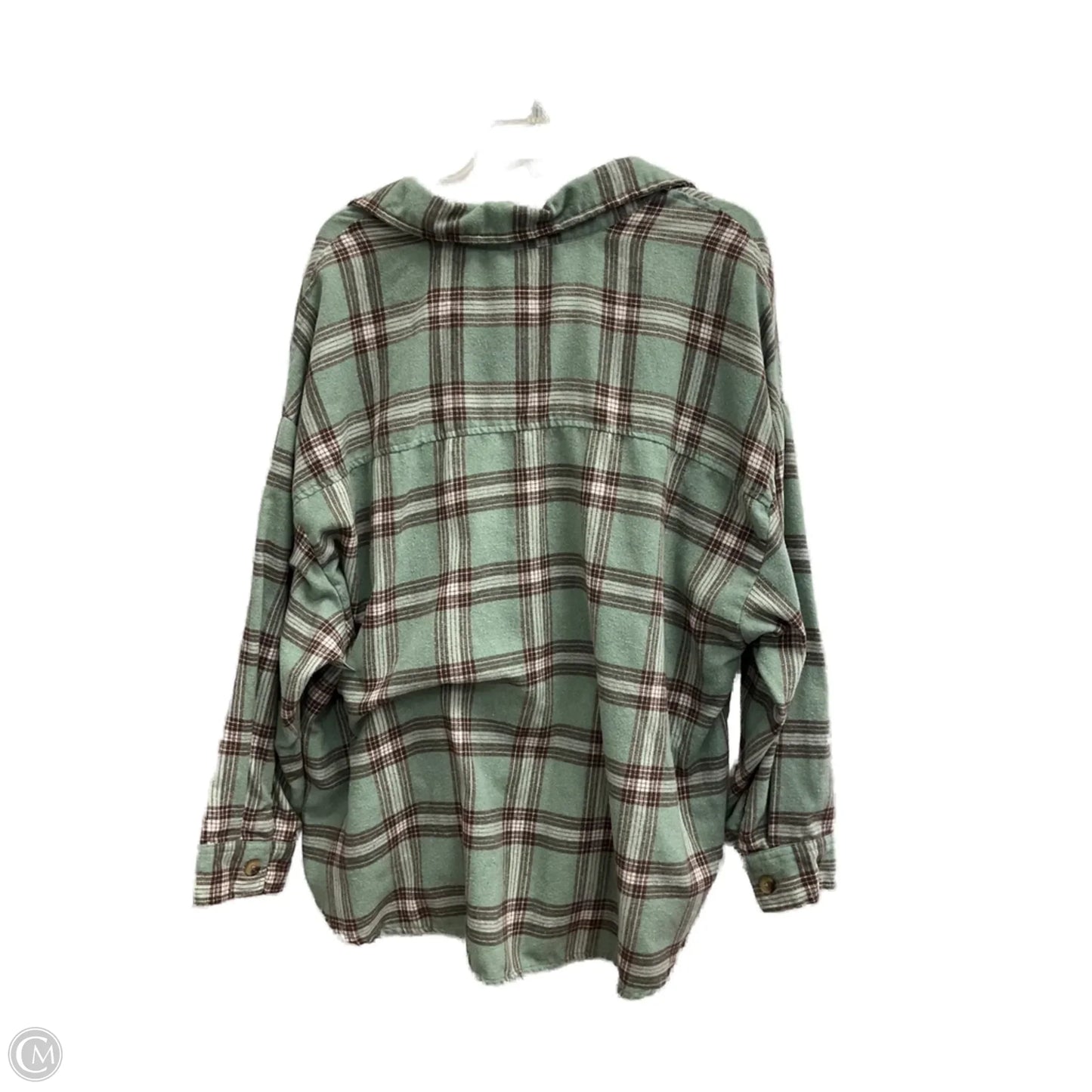 Blouse Long Sleeve By No Comment In Plaid Pattern, Size: 3x