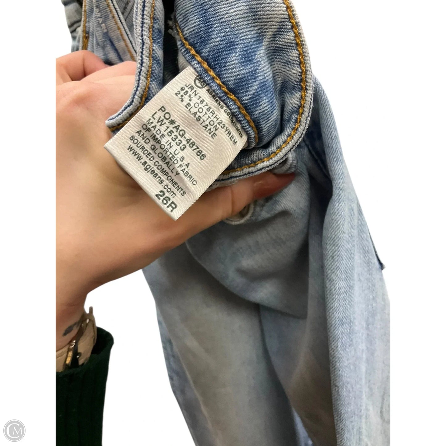 Jeans Straight By Ag Jeans In Blue, Size: 2