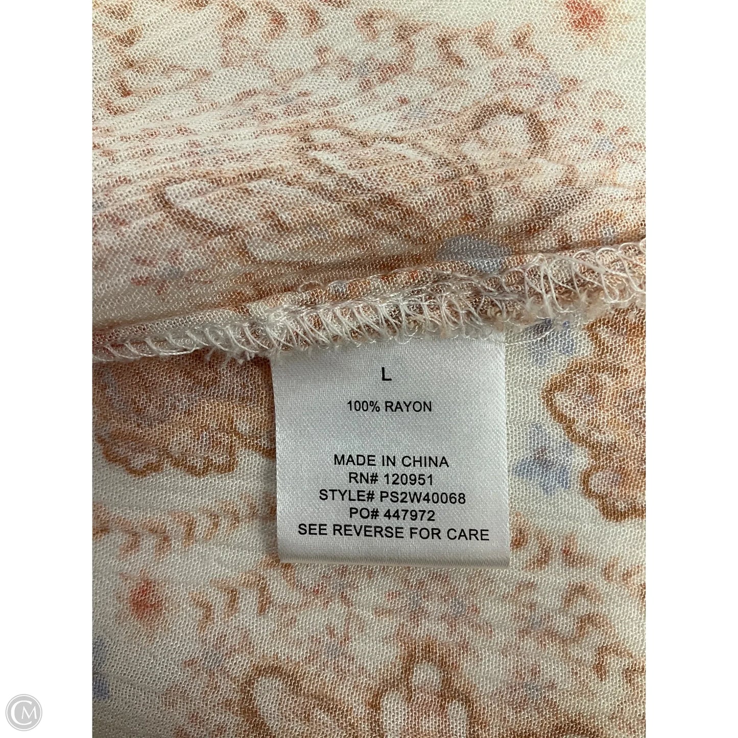 Cardigan By Pink Rose In Orange, Size: L