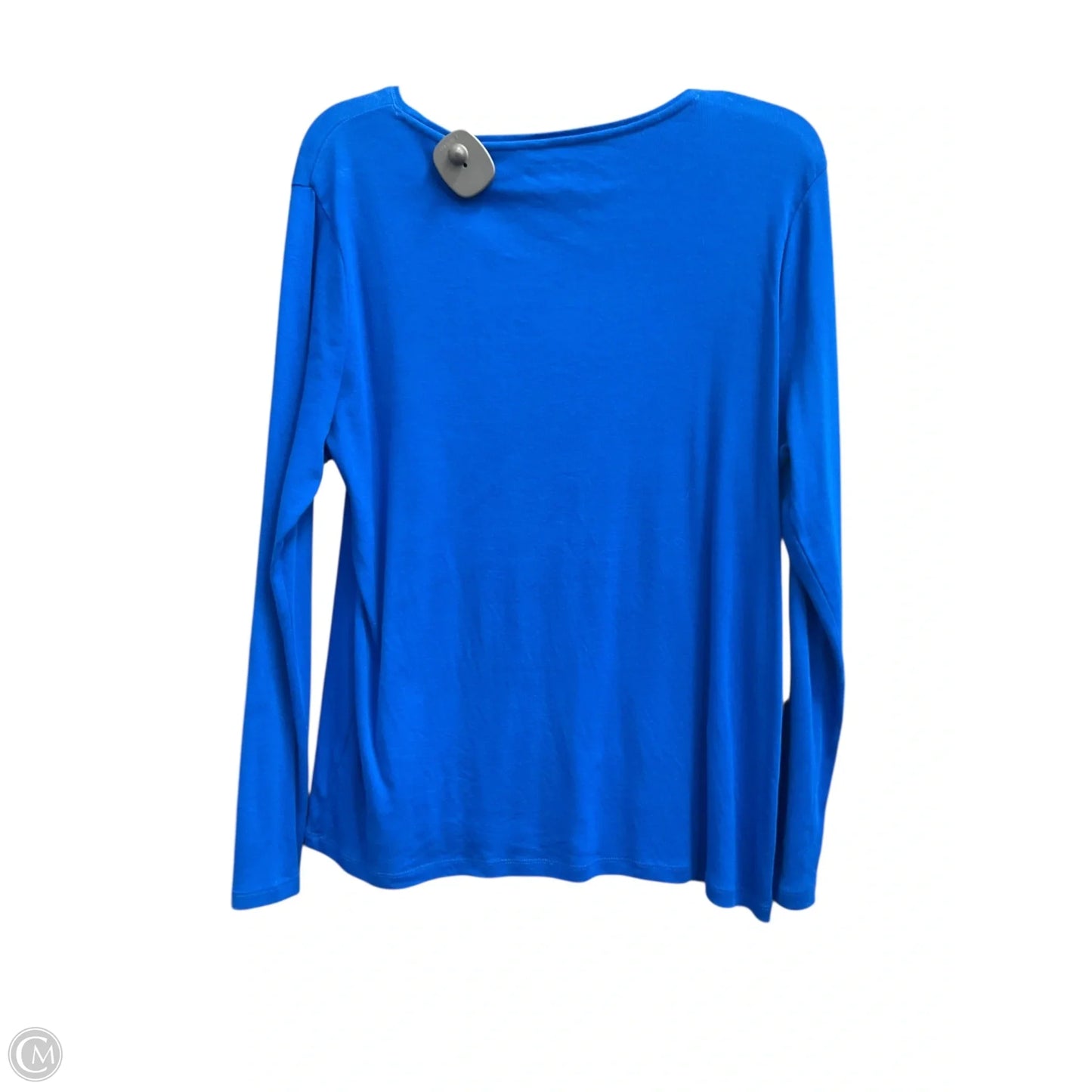 Top Long Sleeve By Talbots In Blue, Size: Xlp
