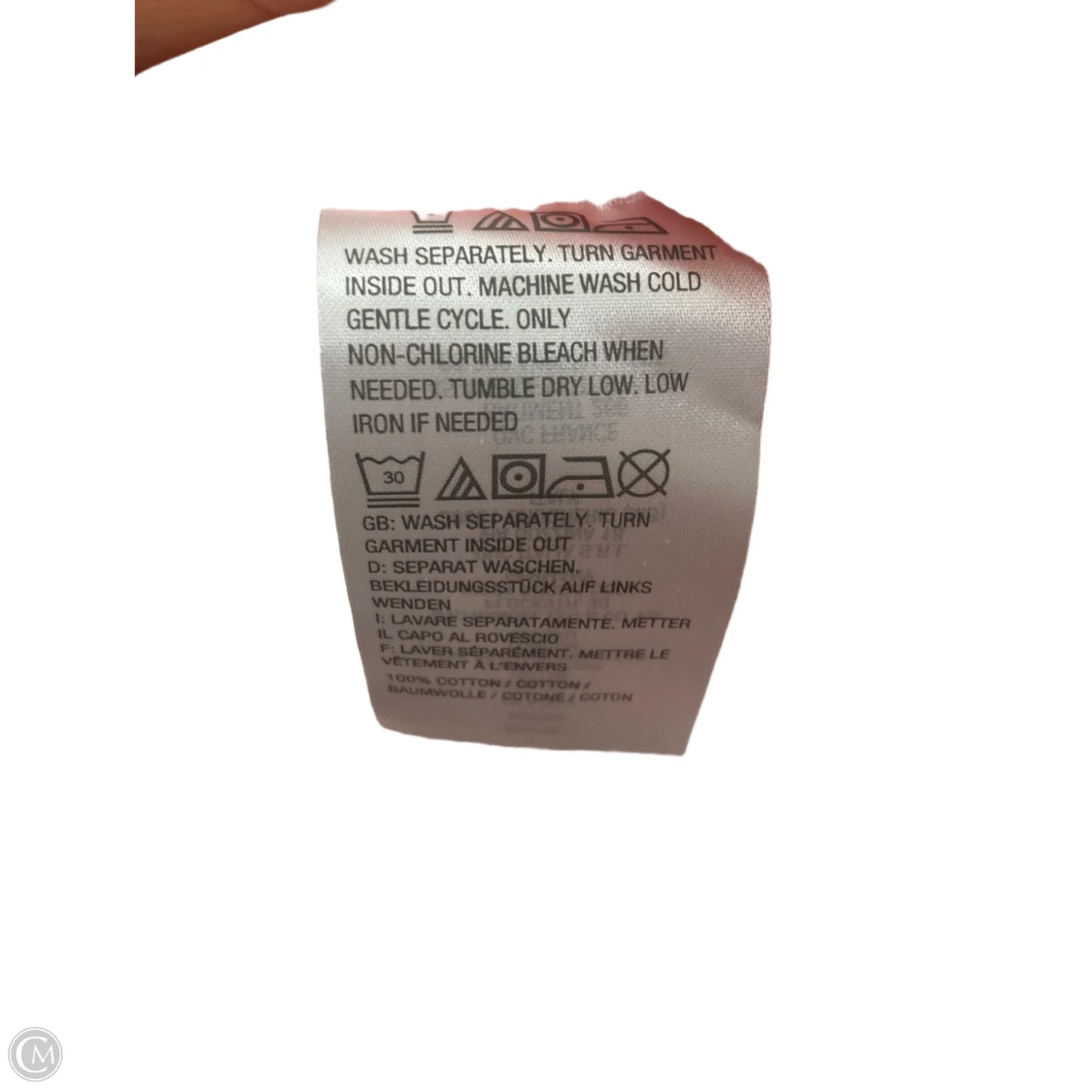 Top Short Sleeve By C Wonder In Orange & Purple, Size: Xs