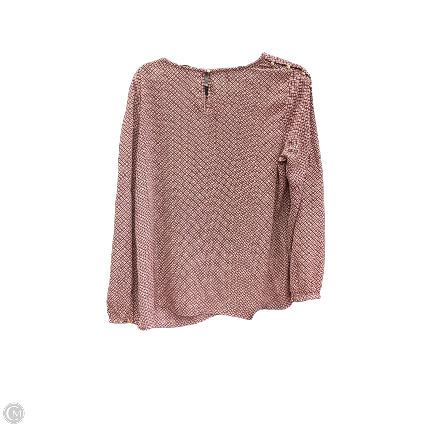 Top Long Sleeve By Liz Claiborne In Maroon, Size: M