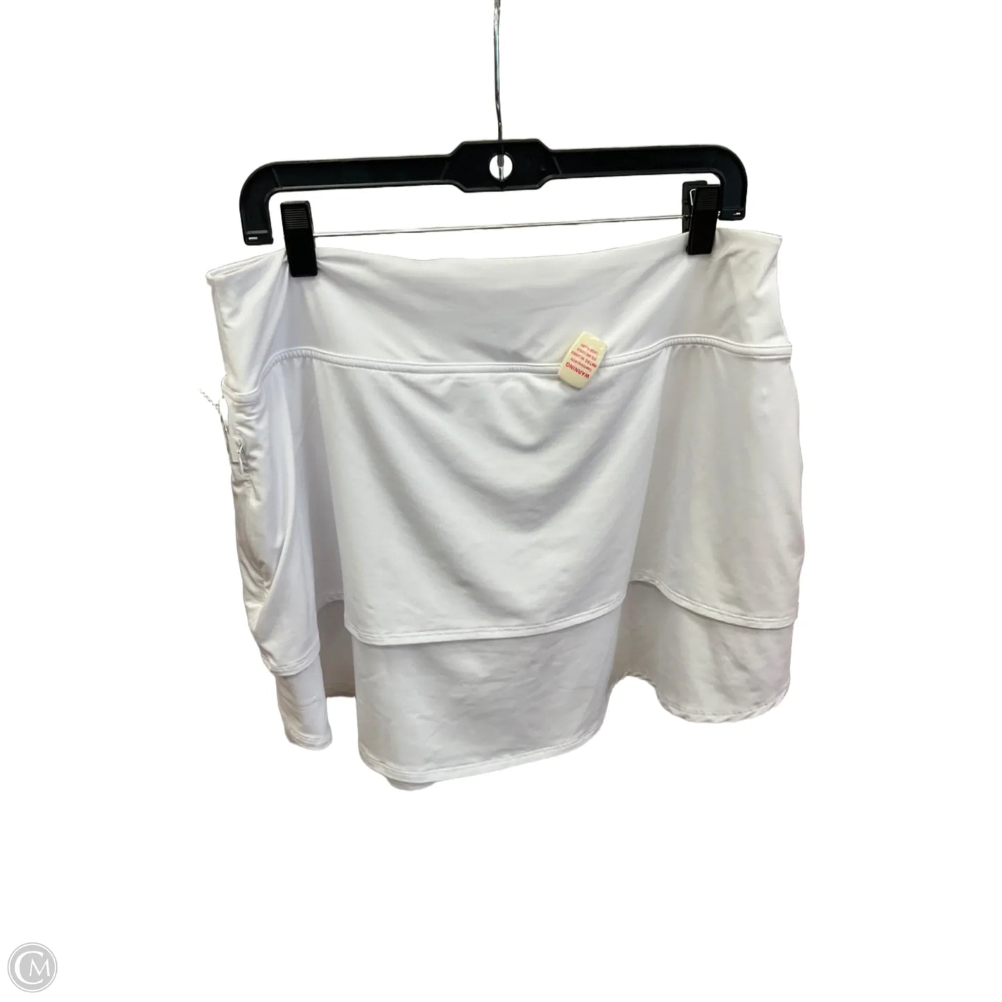 Skort By Clothes Mentor In White, Size: Xl