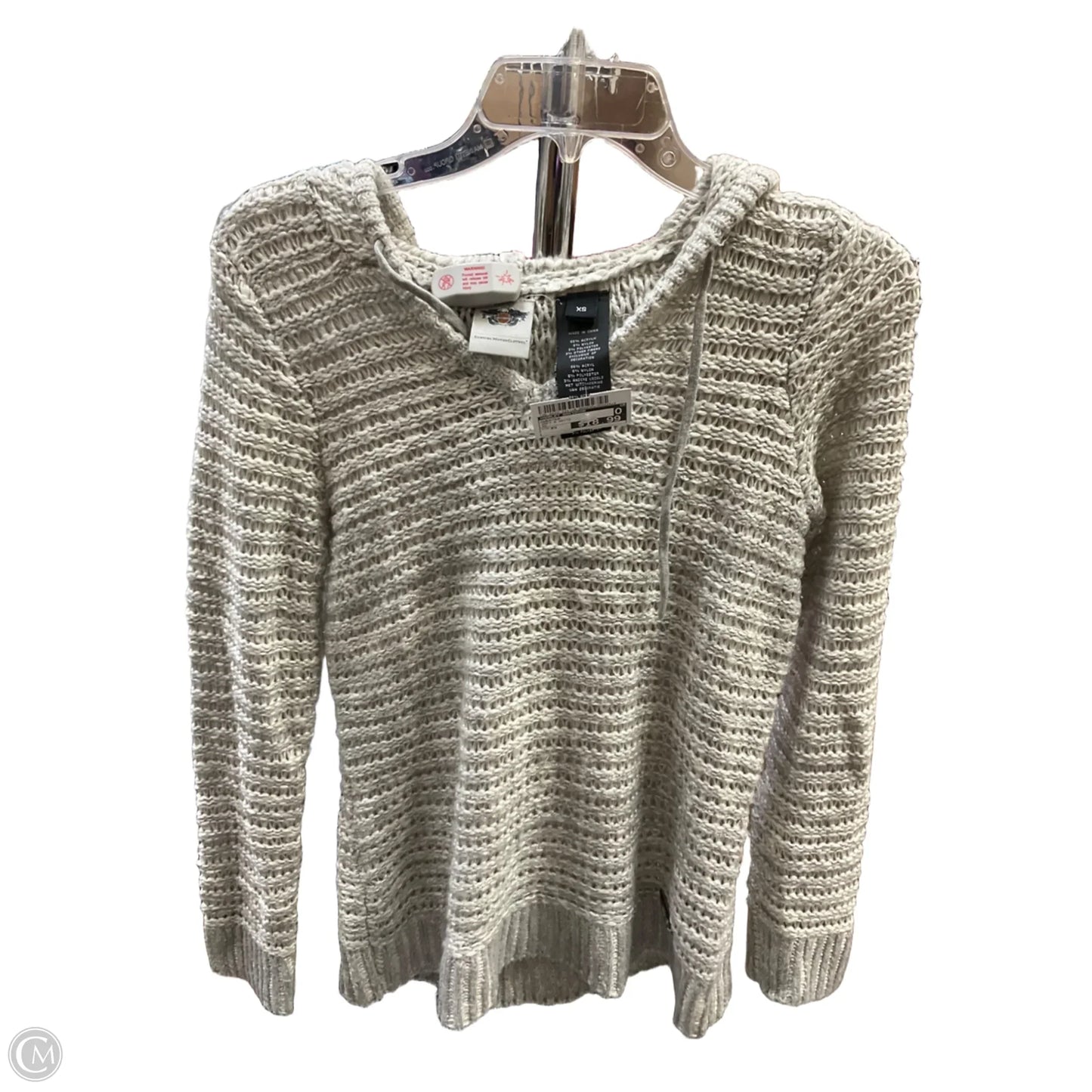 Sweater By Harley Davidson In Grey & White, Size: Xs
