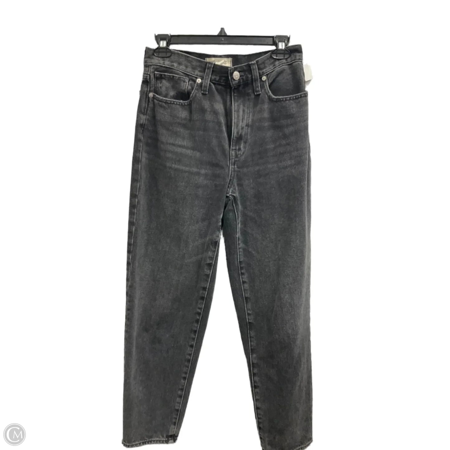 Jeans Straight By Madewell In Black Denim, Size: 2