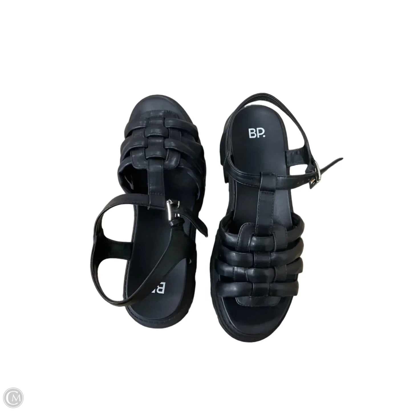 Sandals Heels Platform By Bp In Black, Size: 10