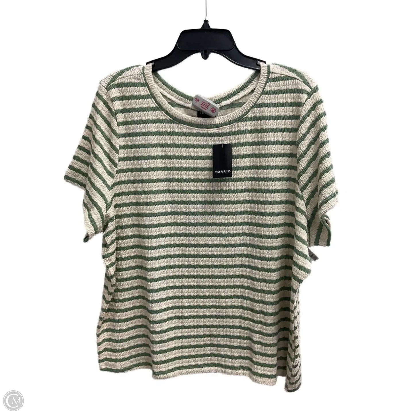 Top Short Sleeve By Torrid In Striped Pattern, Size: 3x