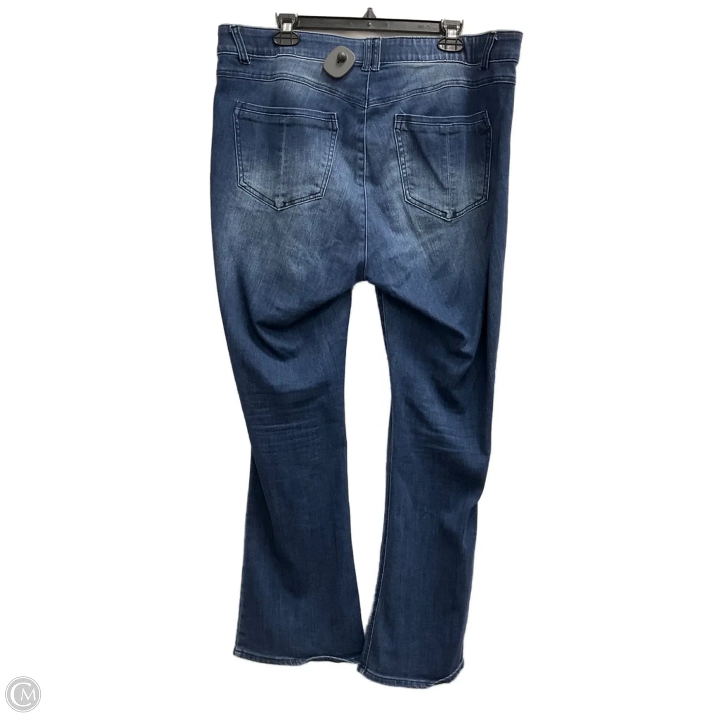 Jeans Flared By Democracy In Blue Denim, Size: 18