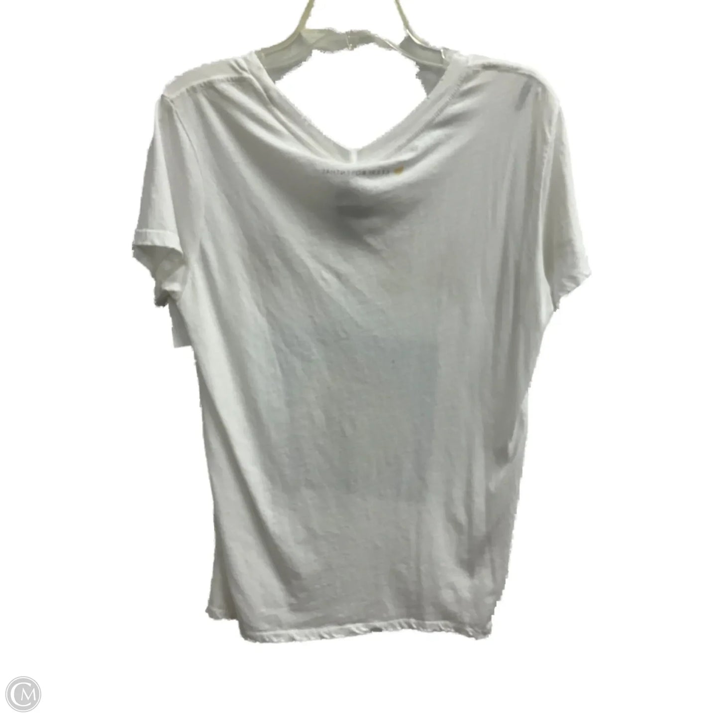 Top Short Sleeve By Cmc In White, Size: Xl