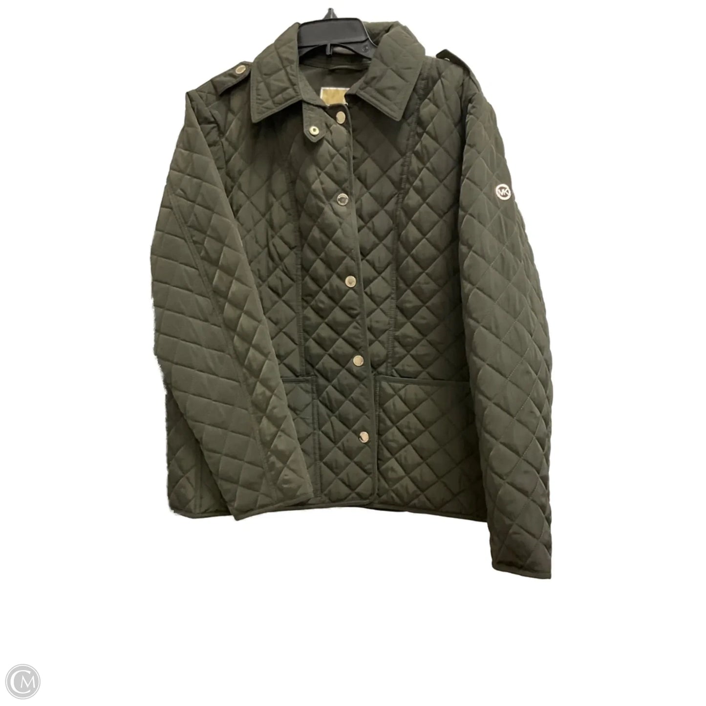Jacket Puffer & Quilted By Michael By Michael Kors In Green, Size: Xl