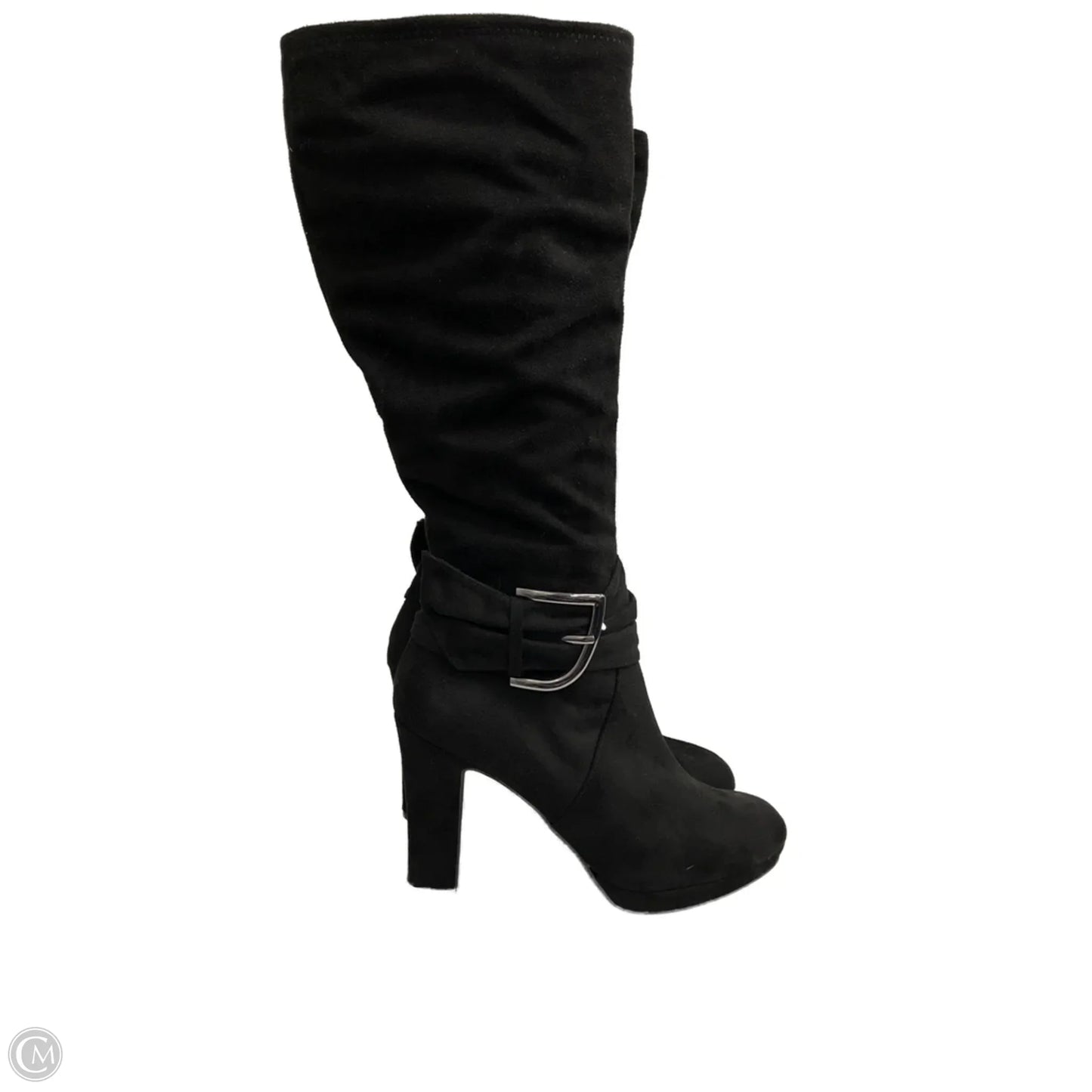 Boots Knee Heels By Impo In Black, Size: 8.5
