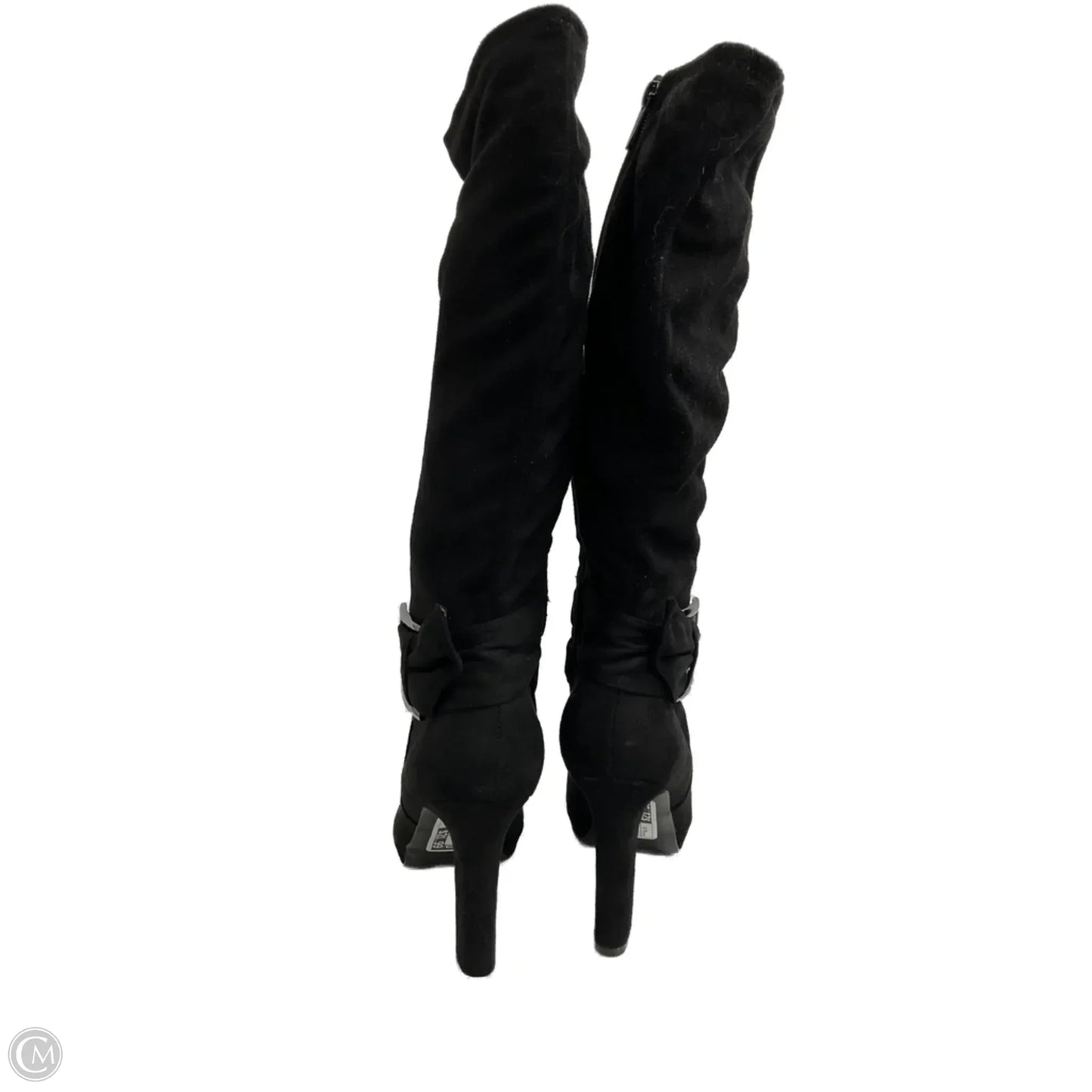 Boots Knee Heels By Impo In Black, Size: 8.5