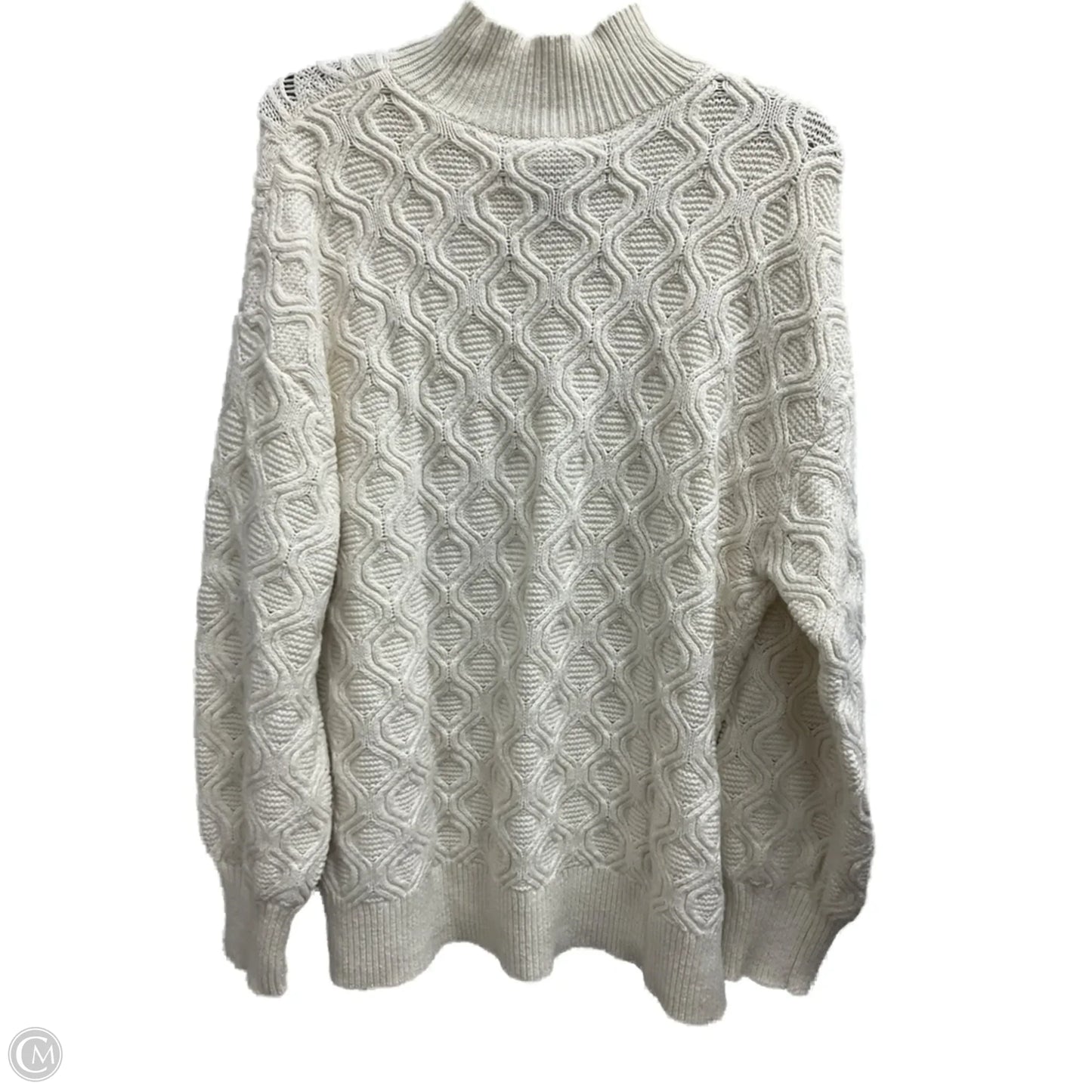 Sweater By Talbots In Cream, Size: Xl
