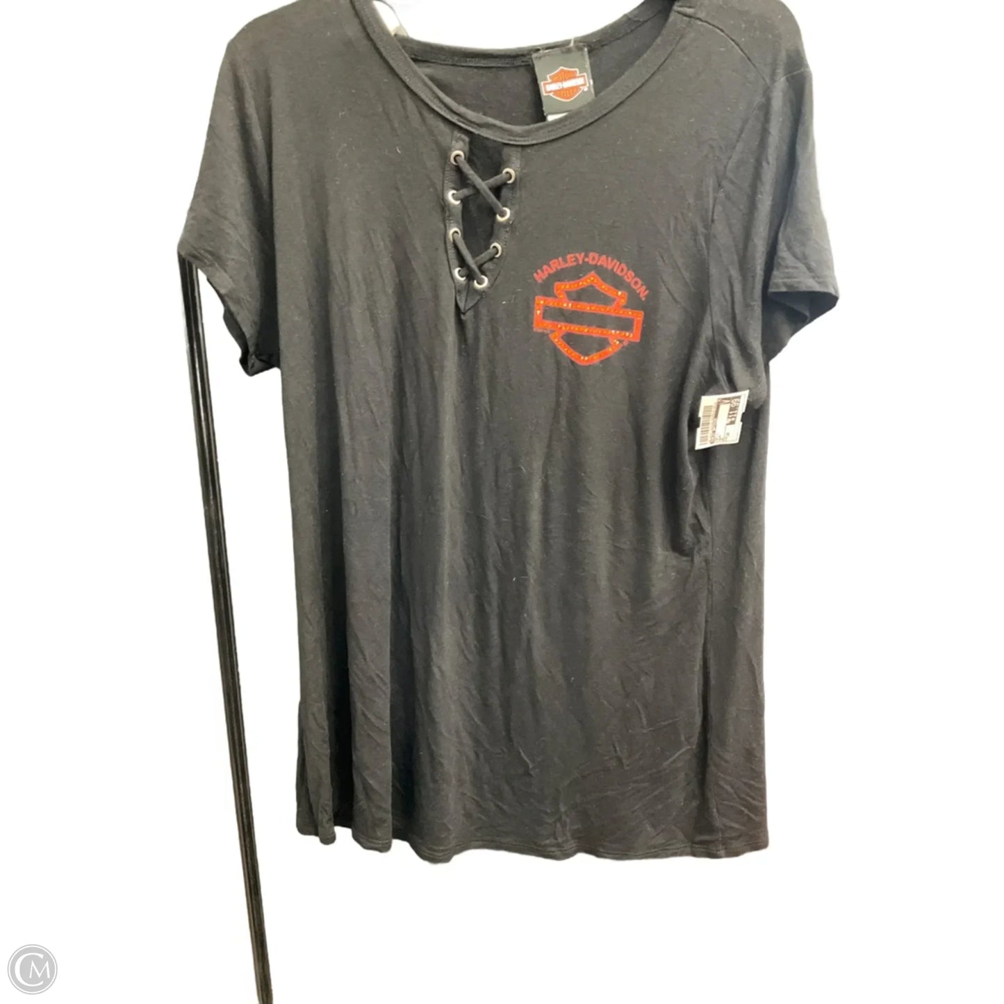 Top Short Sleeve By Harley Davidson In Black, Size: 2x