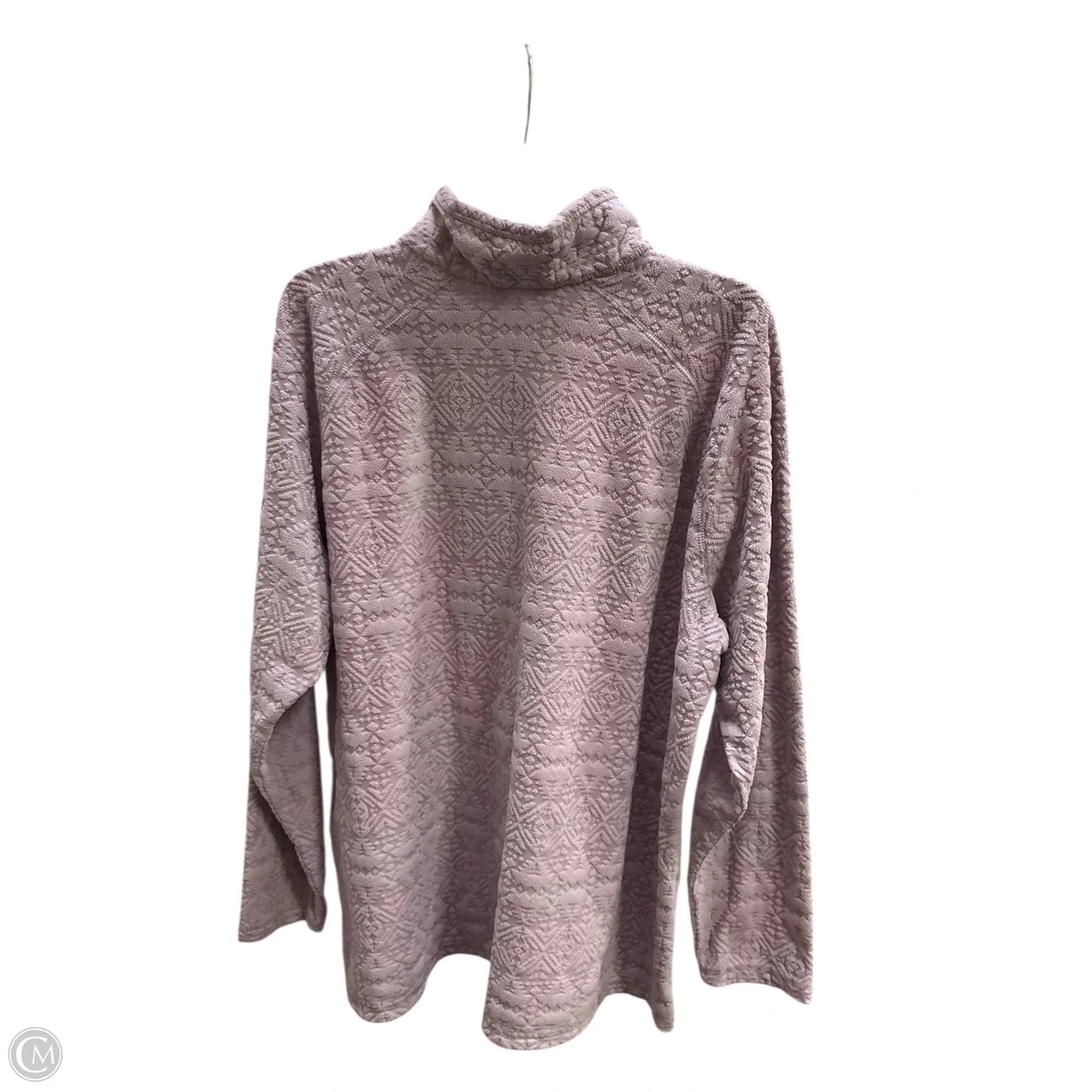 Sweatshirt Collar By Eddie Bauer In Purple, Size: 2x